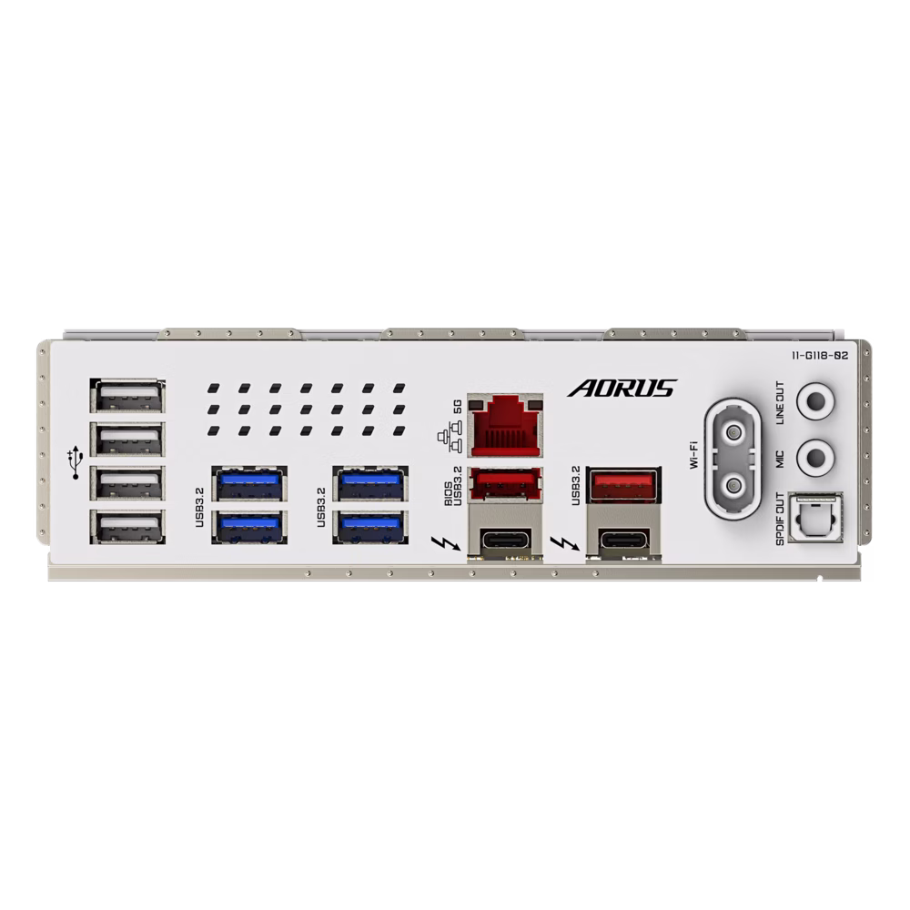 Gigabyte Z890 AORUS PRO ICE LGA1851 DDR5 ATX Motherboard, 4 x DDR5 DIMM Up to 256 GB, 5x M.2, 4x SATA, Wi-Fi 7 & BT 5.4, White | Z890 AORUS PRO ICE thumbnail 5