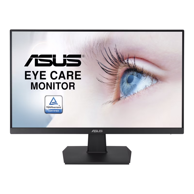 ASUS VA24EHE Eye Care Monitor ??? 24 inch (23.8 inch viewable), Full HD, IPS, Frameless, 75Hz, Adaptive-Sync/FreeSync???, Low Blue Light, Flicker Free, Wall Mountable thumbnail 2