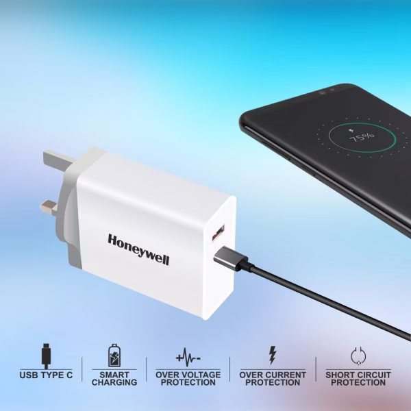 HONEYWELL ZEST CHARGER PD 60W ADAPTER,HC000016/CHG/PD/60W,8908007739867 thumbnail 2