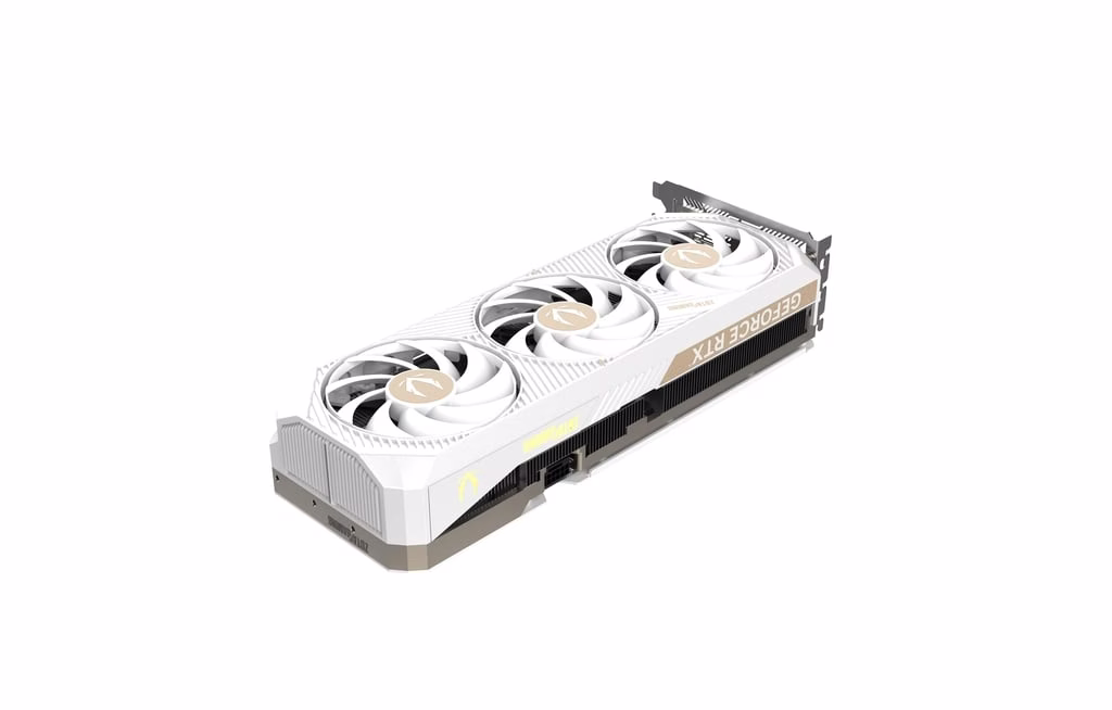 ZOTAC GAMING GeForce RTX 5070 Ti SOLID CORE OC White Edition Graphic card, 16GB GDDR7, 256-bit 28 Gbps, 8960 CUDA cores, 2482 MHz Engine Clock, NVIDIA Blackwell architecture and DLSS 4  | ZT-B50710Q2-10P thumbnail 5