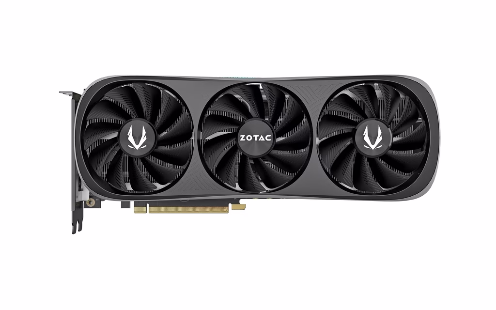 ZOTAC GAMING GeForce RTX 4070 Ti Trinity Graphics Card, 12GB GDDR6X 192-bit Memory, 7680 CUDA Cores, 2610 MHz Boost Clock, 21 Gbps Memory Clock, PCI E 4.0 x16, 3 x DP 1.4a,1 x HDMI | ZT-D40710D-10P thumbnail 4