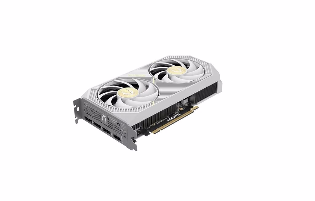 ZOTAC NVIDIA GAMING GeForce RTX 5060 Ti 16GB Twin Edge OC White Edition Graphics Card, 16GB GDDR7, 128-bit 28 Gbps, 4608 CUDA cores, SFF-Ready, Blackwell Architecture, DLSS4 | ZT-B50620Q-10M thumbnail 2