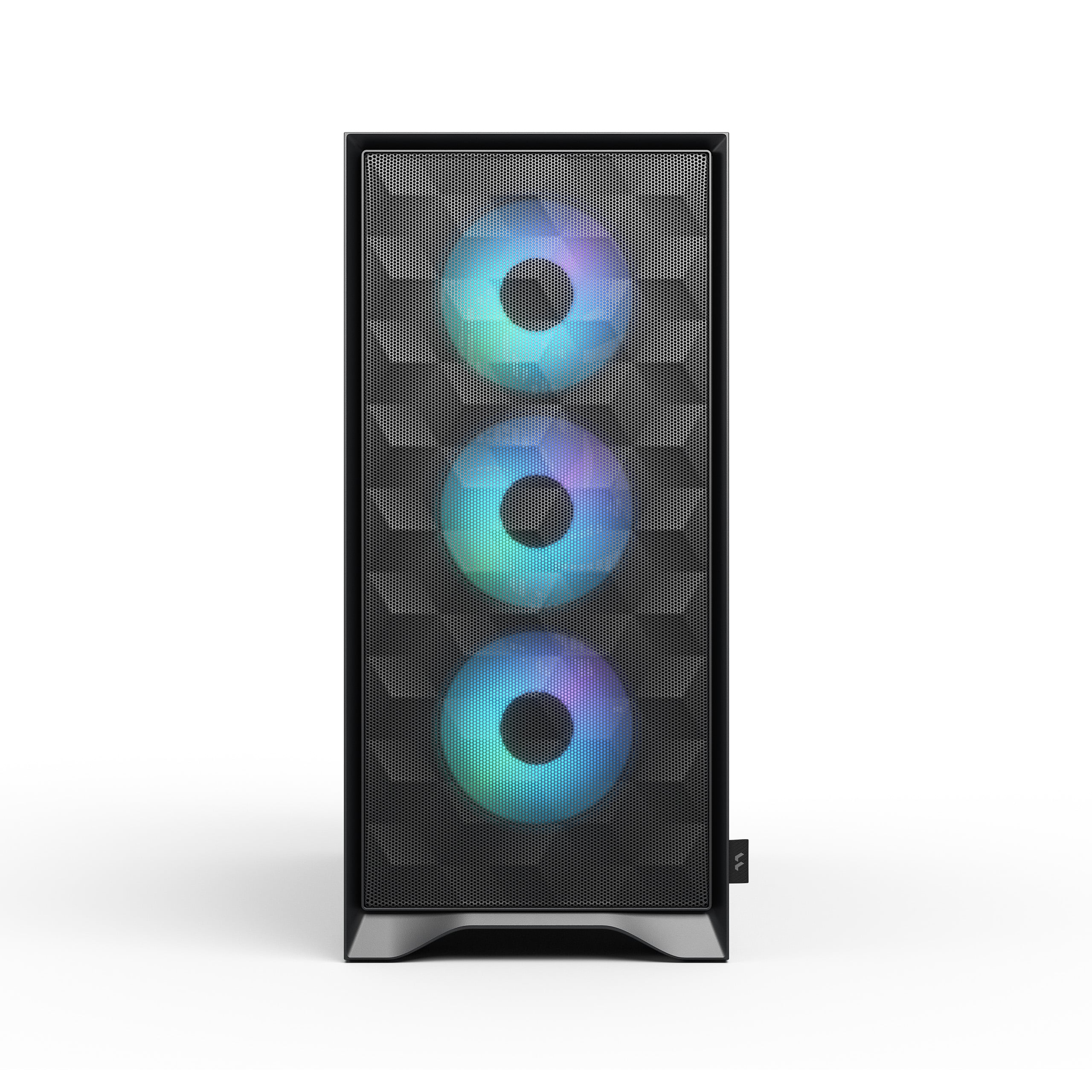 Fractal Design Pop 2 Air Black TG RGB ATX Mid-Tower Case, High-Airflow Mesh, 3x Aspect 12 RGB Fans, Tempered Glass Side Panel, Black | FD-C-POA2A-03 thumbnail 3