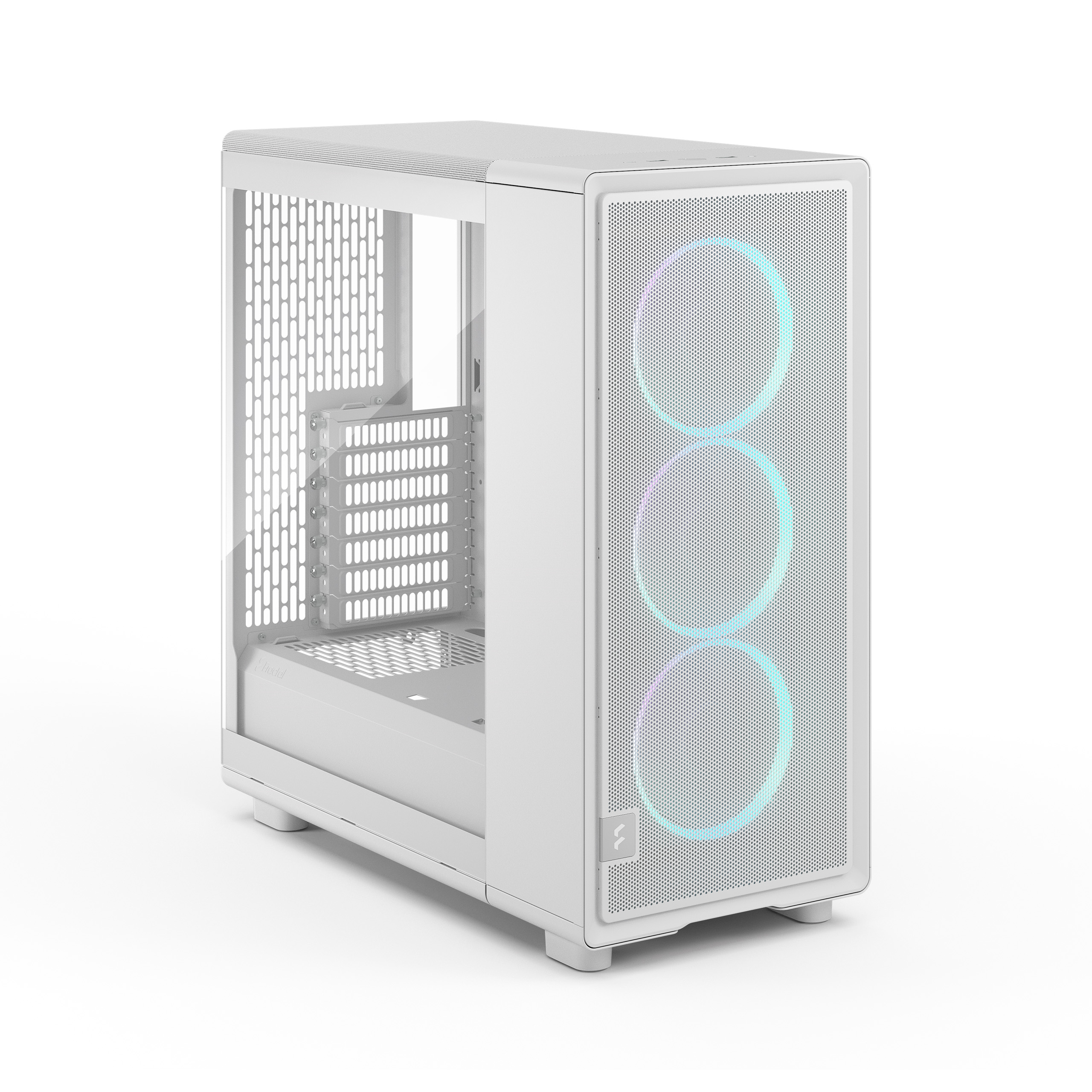 Fractal Design Epoch White TG RGB Clear Tint ATX Mid-Tower Case, High-Airflow Mesh, 3x Momentum 12 RGB Fans, USB-C 20Gbps, White | FD-C-EPO1A-05 thumbnail 2