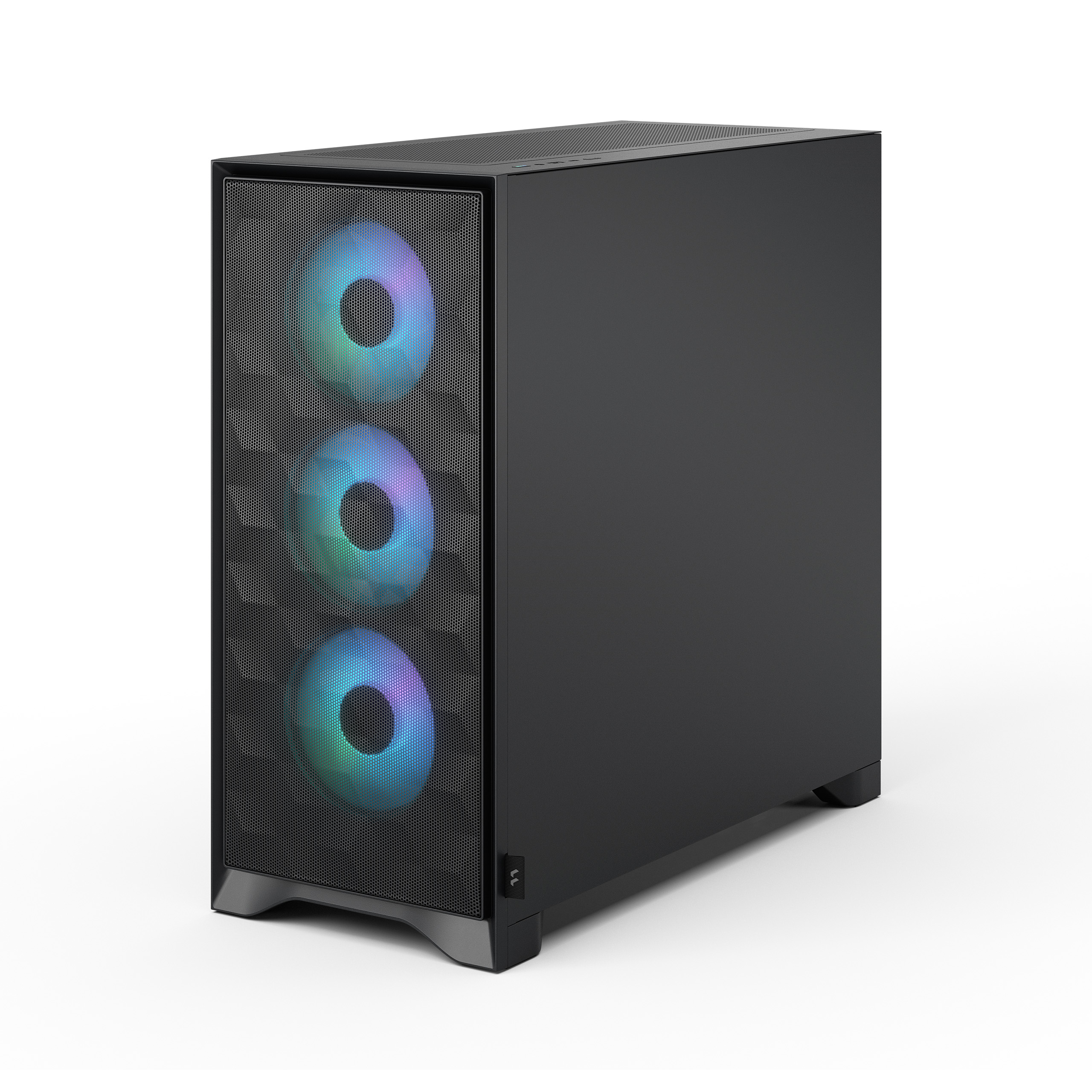 Fractal Design Pop 2 Air Black TG RGB ATX Mid-Tower Case, High-Airflow Mesh, 3x Aspect 12 RGB Fans, Tempered Glass Side Panel, Black | FD-C-POA2A-03 thumbnail 2