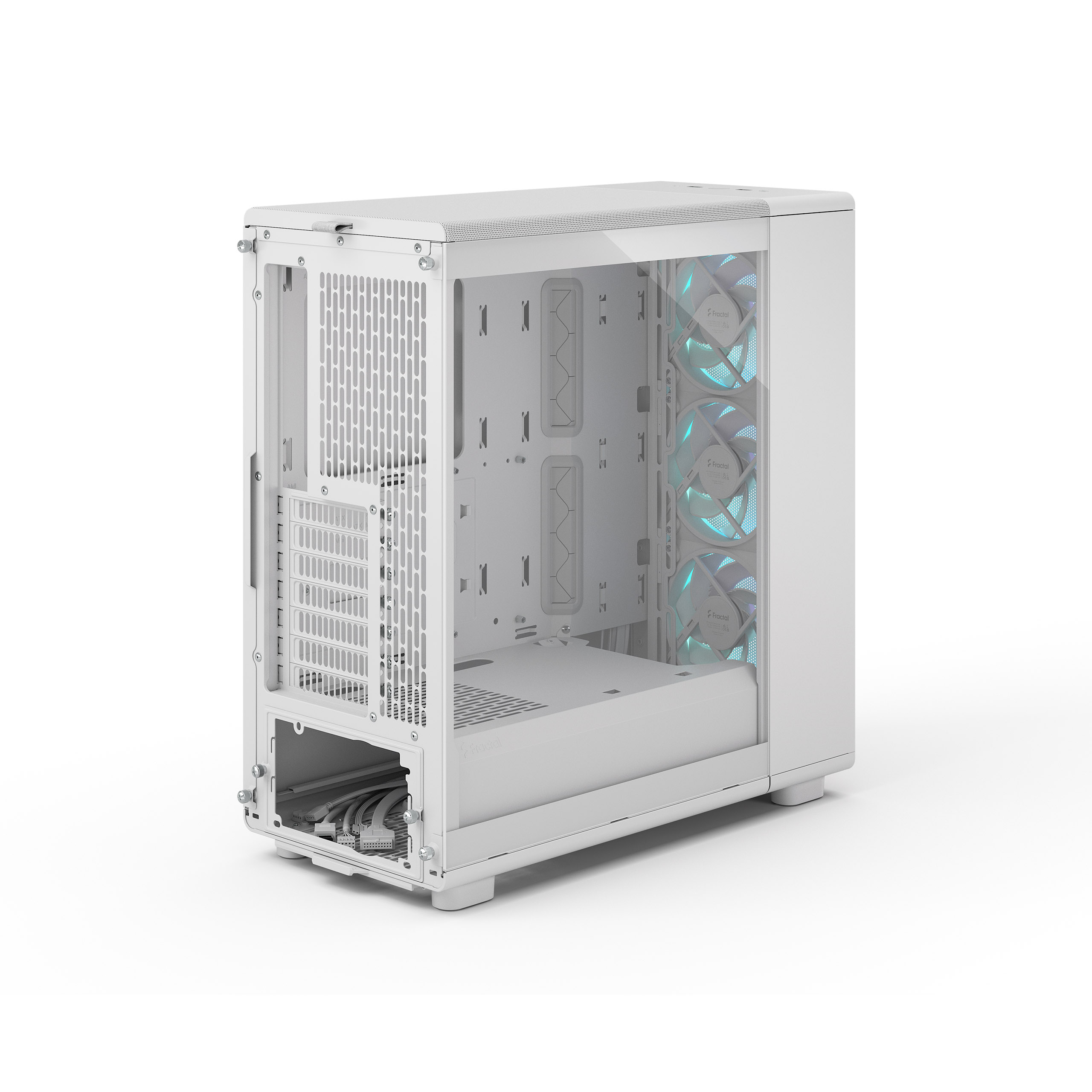 Fractal Design Epoch White TG RGB Clear Tint ATX Mid-Tower Case, High-Airflow Mesh, 3x Momentum 12 RGB Fans, USB-C 20Gbps, White | FD-C-EPO1A-05 thumbnail 6