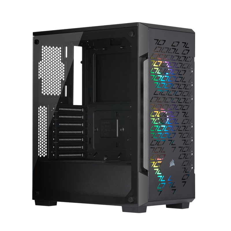 CORSAIR ICUE 220T RGB AIRFLOW TG M-T SMART CASE BLACK   840006618584 – Buy Online