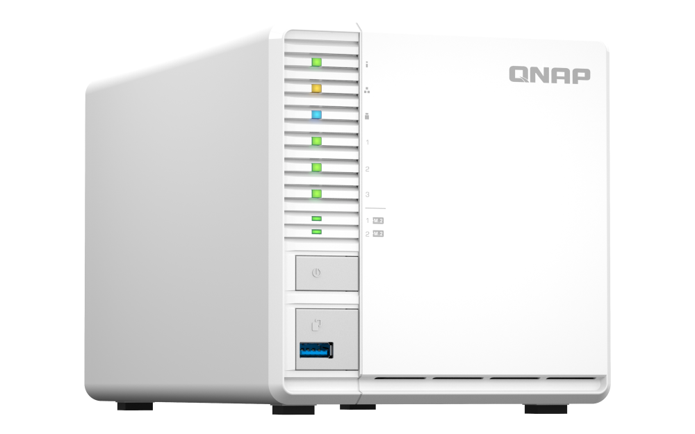 QNAP QNAP TS-364 - 4GB 3BAY NAS STORAGE 1 2*M.2,HDMI,RJ45, |EAN 4711103080368, |UPC885022022717 - product view 1 of 10