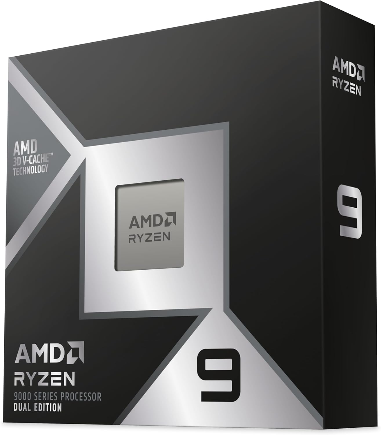 AMD AMD Ryzen 9 9950X3D2 Dual Edition AM5 Desktop Processor, 16 Cores & 32 Threads, Up to 5.6 GHz Max Boost Clock, Integrated AMD Radeon Graphics, 256 Max Memory |  100-100001978WOF - product view 1 of 3