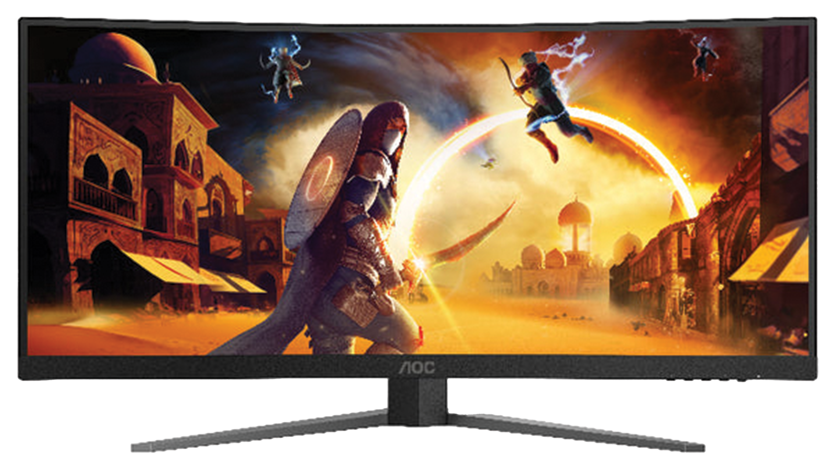 AOC CU34G4H 34-inch Curved Ultrawide Gaming Monitor, 200Hz 2K, 3440×1440 WQHD, 0.3ms MPRT, Fast VA, HDR Ready, 1500R Curvature | CU34G4H – Buy Online