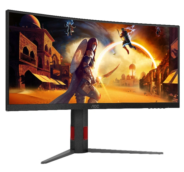 AOC CU34G4H 34-inch Curved Ultrawide Gaming Monitor, 200Hz 2K, 3440×1440 WQHD, 0.3ms MPRT, Fast VA, HDR Ready, 1500R Curvature | CU34G4H thumbnail 2