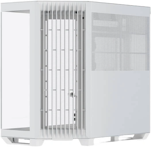 APNX V1-WT-V1 Glass Edition White Gaming Case, 360mm Radiator Support, 10 Fan Slots, SGCC Steel Body, Dual Chamber Panoramic Design, White | V1-WT-V1 thumbnail 5