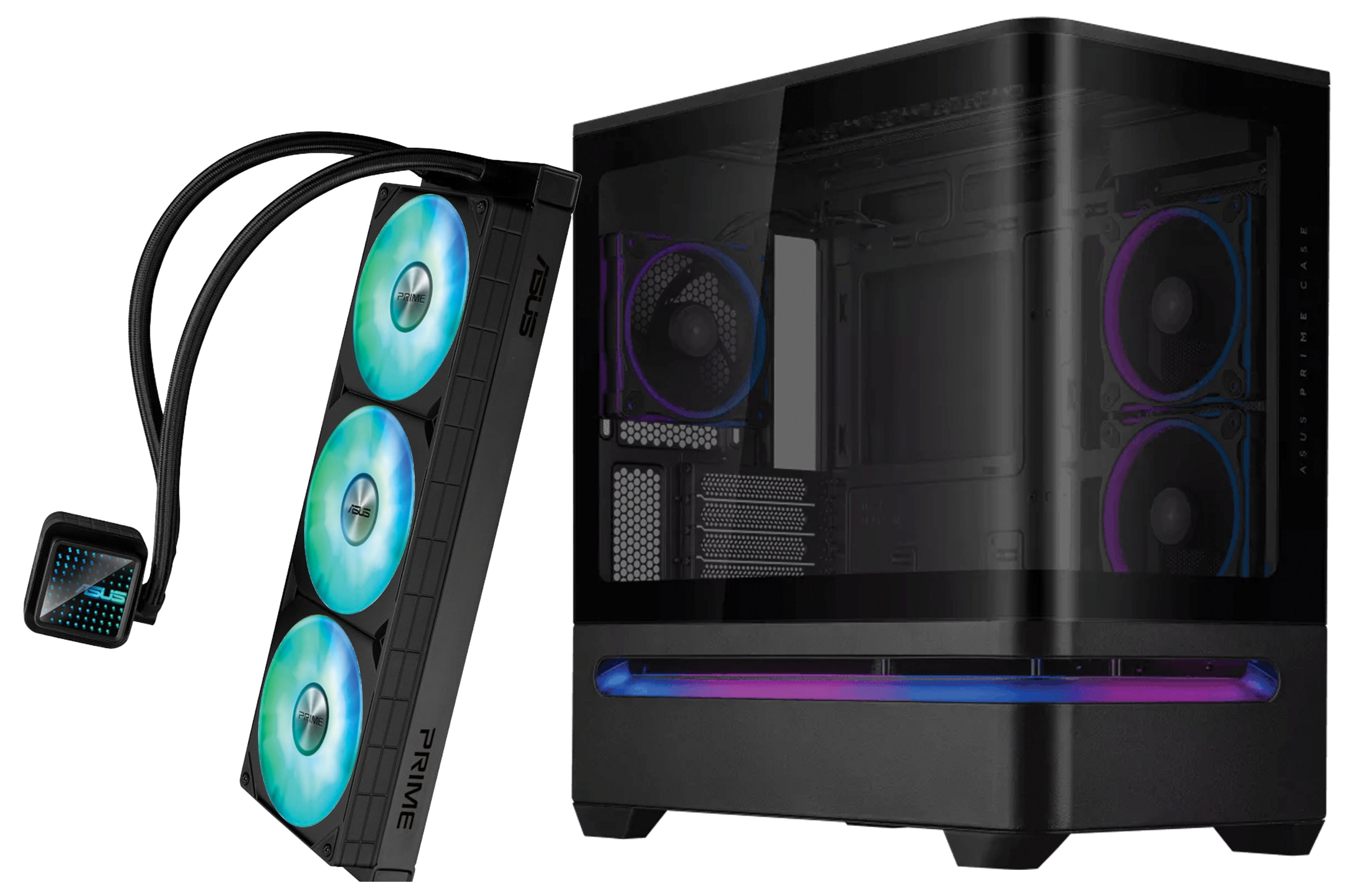 ASUS Prime AP202 ARGB Black mATX Case, ASUS Prime LC 360 ARGB Liquid CPU Cooler, PC Upgrade Bundle – Buy Online