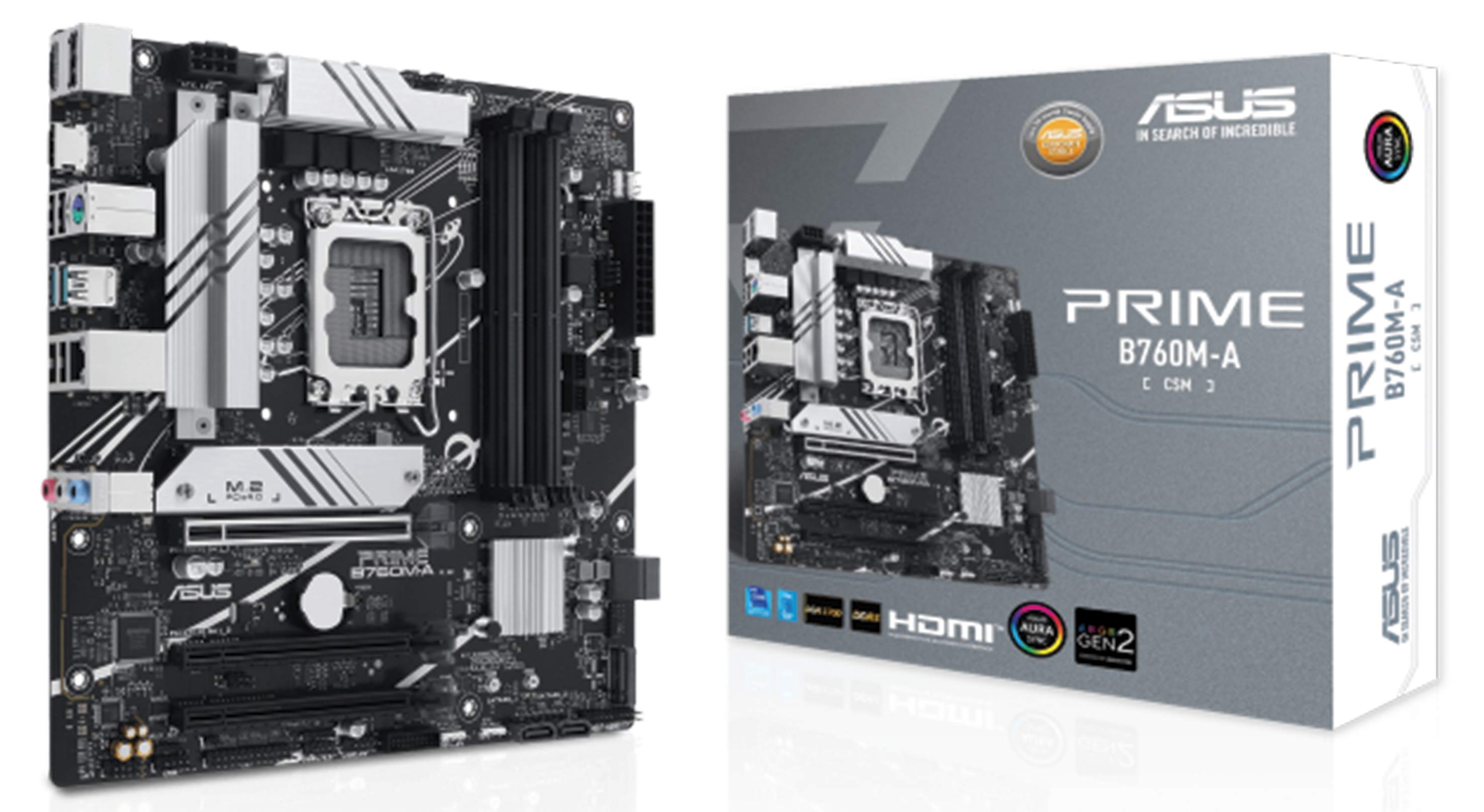 ASUS Prime B760M-A CSM DDR5 Intel LGA1700 Micro-ATX Motherboard
