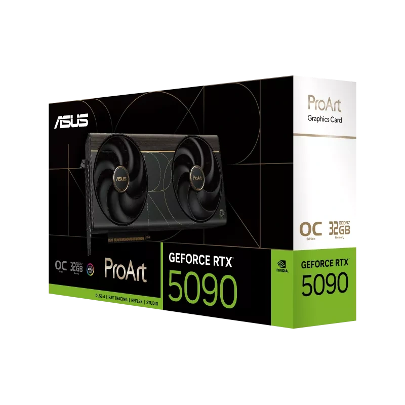 Asus ASUS ProArt GeForce RTX 5090 32GB GDDR7 OC Edition Graphics Card, Dual 115mm Fans, 2.5-Slot SFF-Ready, Liquid Metal Cooling, USB Type-C | 90YV0P00-M0NA00 - thumbnail 12