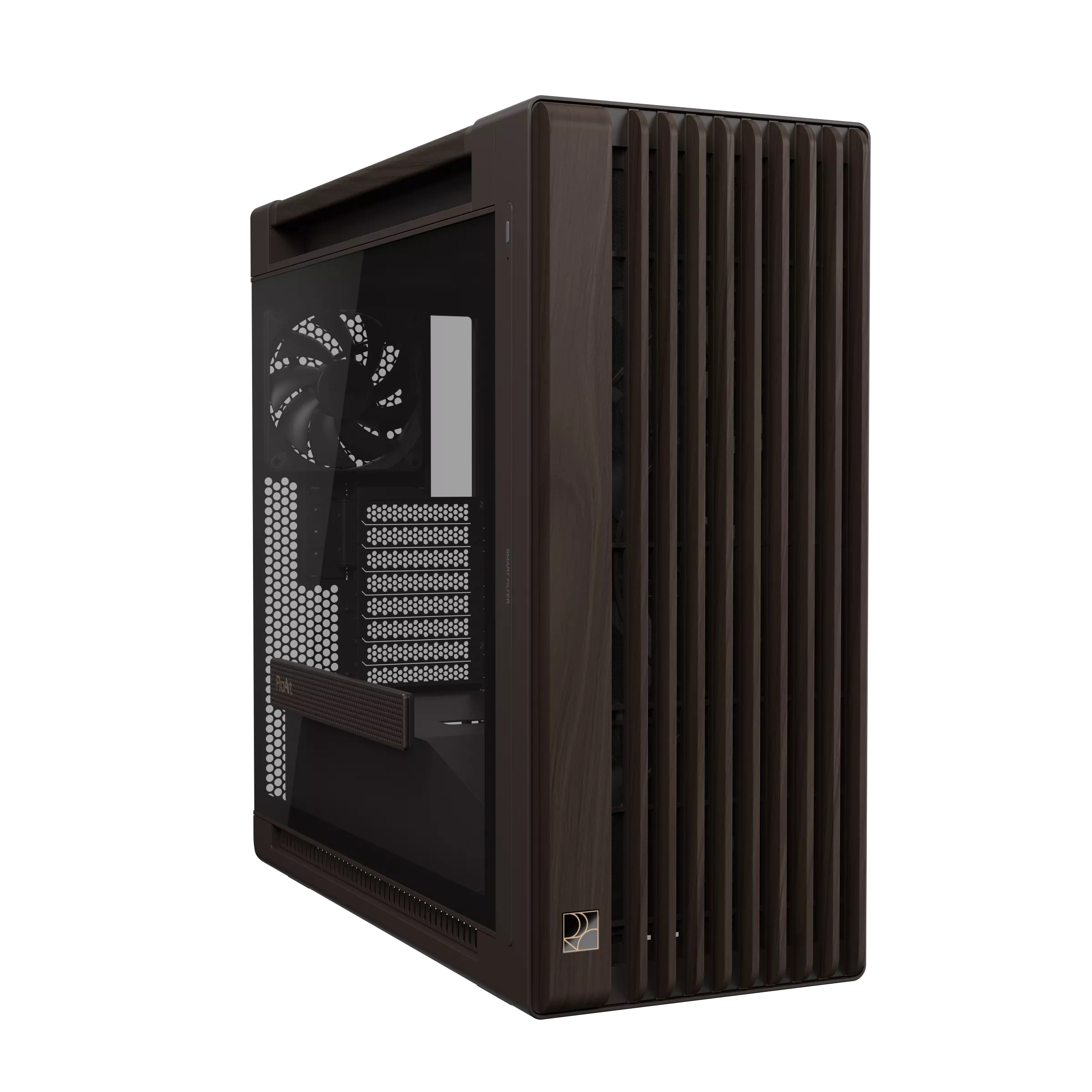 ASUS ProArt PA602 Wood Edition E-ATX Creative Professional Case, Retro Brown | 90DC00J8-B09000 – Buy Online