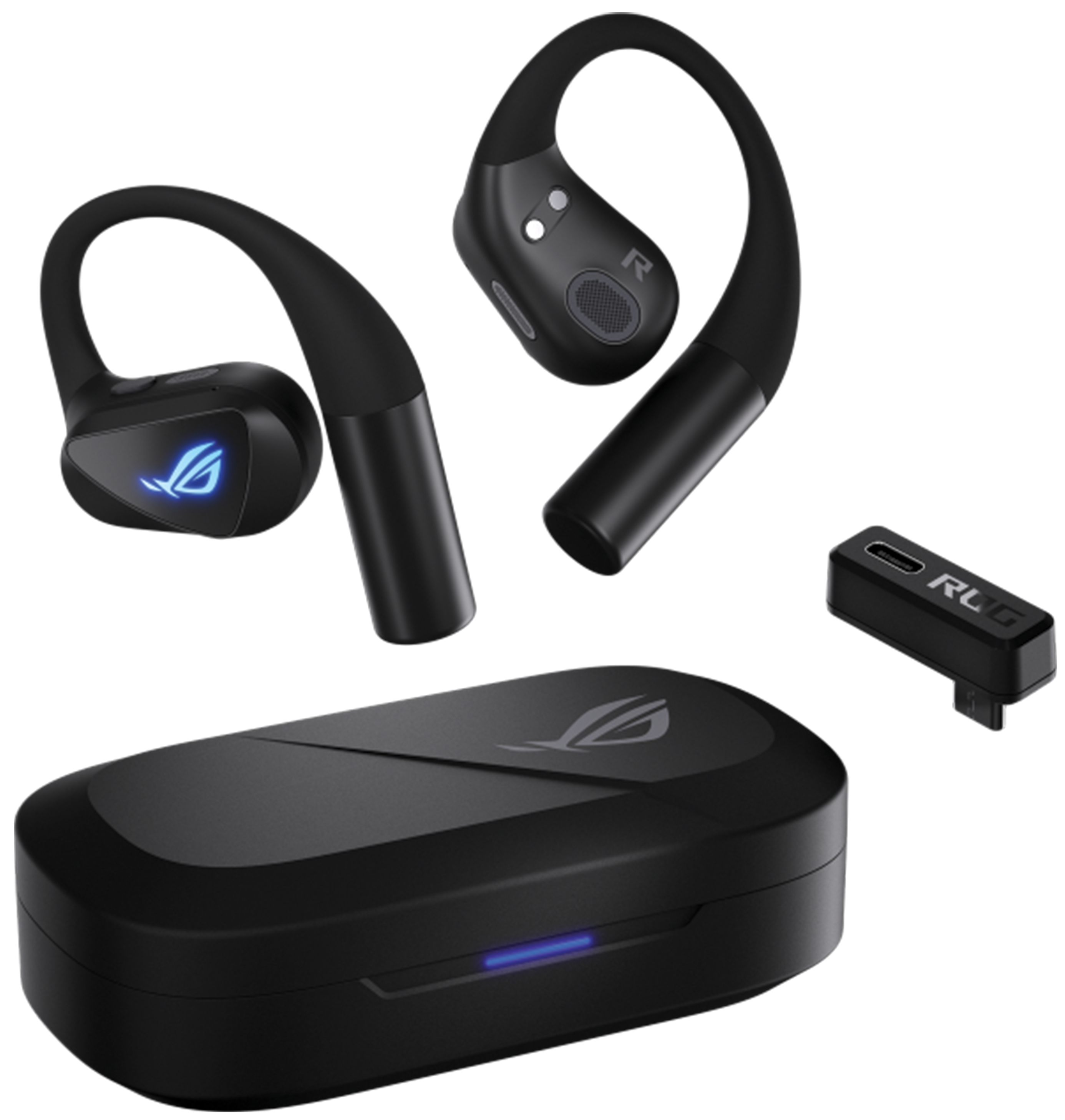 ASUS ROG Cetra Open Wireless Gaming Earbuds, Dual-Mode Bluetooth & 2.4GHz, 14.2mm DLC Drivers, Black | 90YH0450-BTUA00 – Buy Online