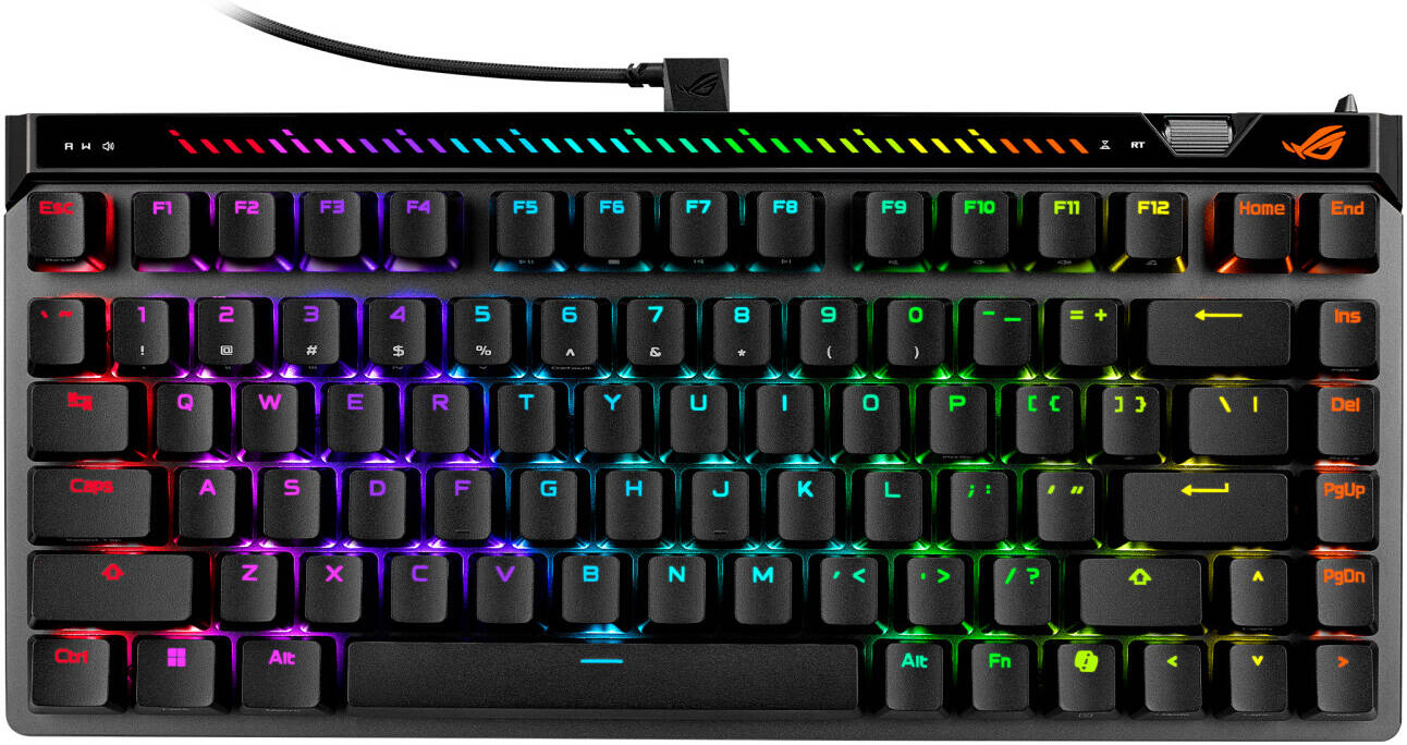 ASUS ROG Falchion Ace 75 HE Wired Gaming Keyboard, ROG HFX V2 Magnetic Switches, 75% Compact Layout, Black | 90MP047H-BKCA00 – Buy Online
