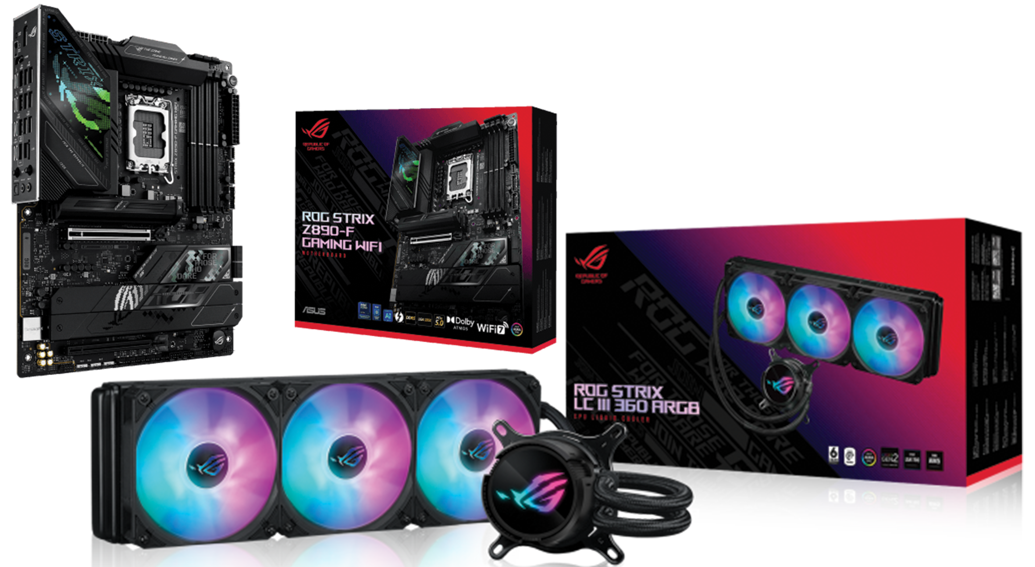 ASUS ROG Strix Z890-F Gaming WiFi Intel Ultra LGA 1851 Motherboard, ROG Strix LC III 360 ARGB LCD Liquid Cooler, PC Upgrade Bundle – Buy Online