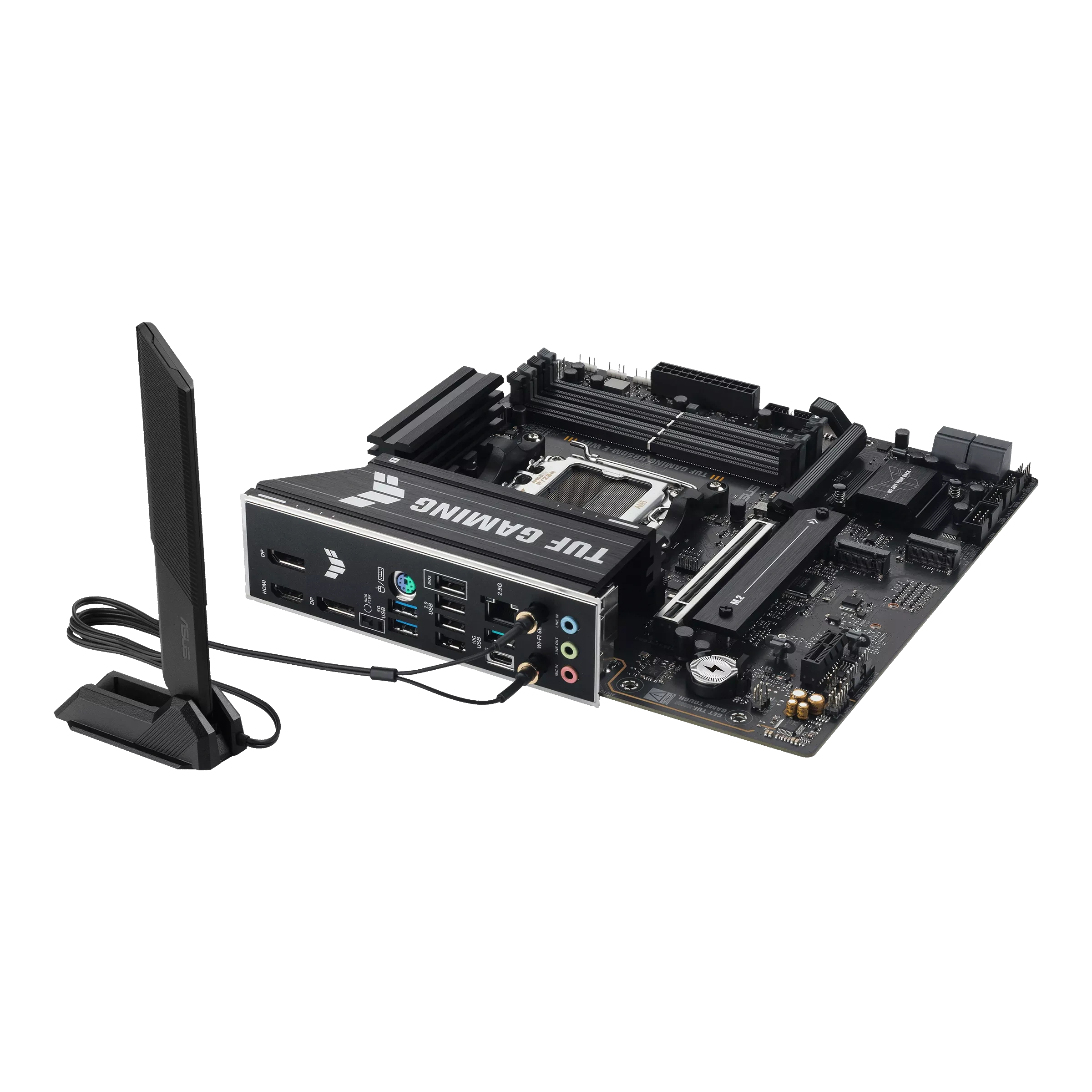 ASUS TUF Gaming B850M-E WIFI Motherboard, AM5 Socket, DDR5, PCIe 5.0, WiFi 6E, 2.5Gb LAN, mATX, Supports Ryzen 9000 Series | 90MB1LS0-M0EAY0 thumbnail 7