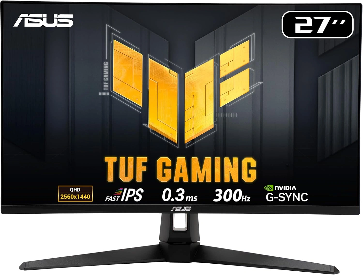 Asus ASUS TUF Gaming VG27AQM5A Gaming Monitor, 27-inch 2K QHD (2560x1440), 300Hz, Fast IPS, 0.3ms (GtG), G-SYNC Compatible, AI Gaming Features | 90LM0BG0-B0 - product view 1 of 7
