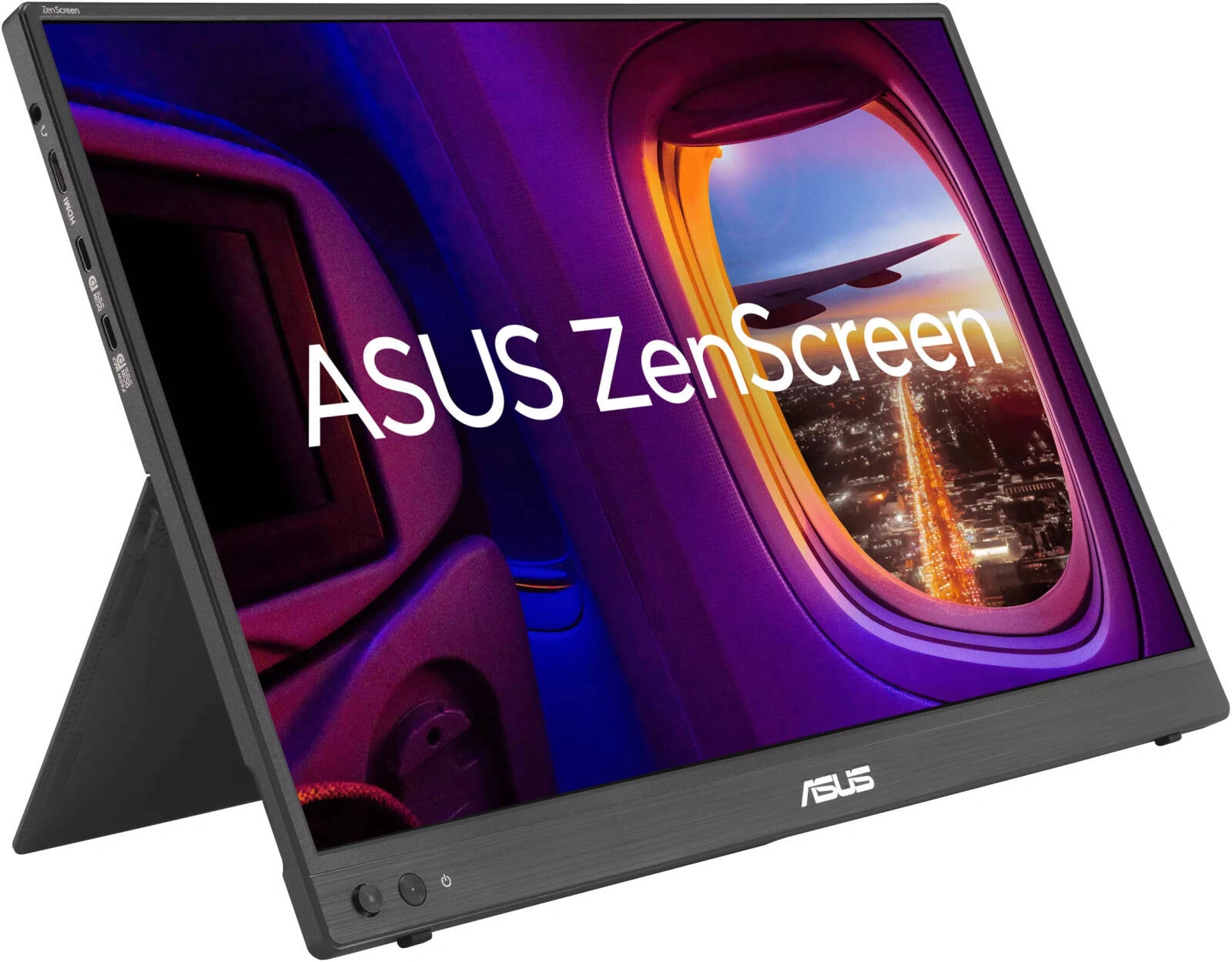 ASUS ZenScreen MB16FC 16-inch Portable Monitor, WUXGA 1920x1200, IPS, USB-C & HDMI, Black | 90LM0CB1-B01N71 thumbnail 2