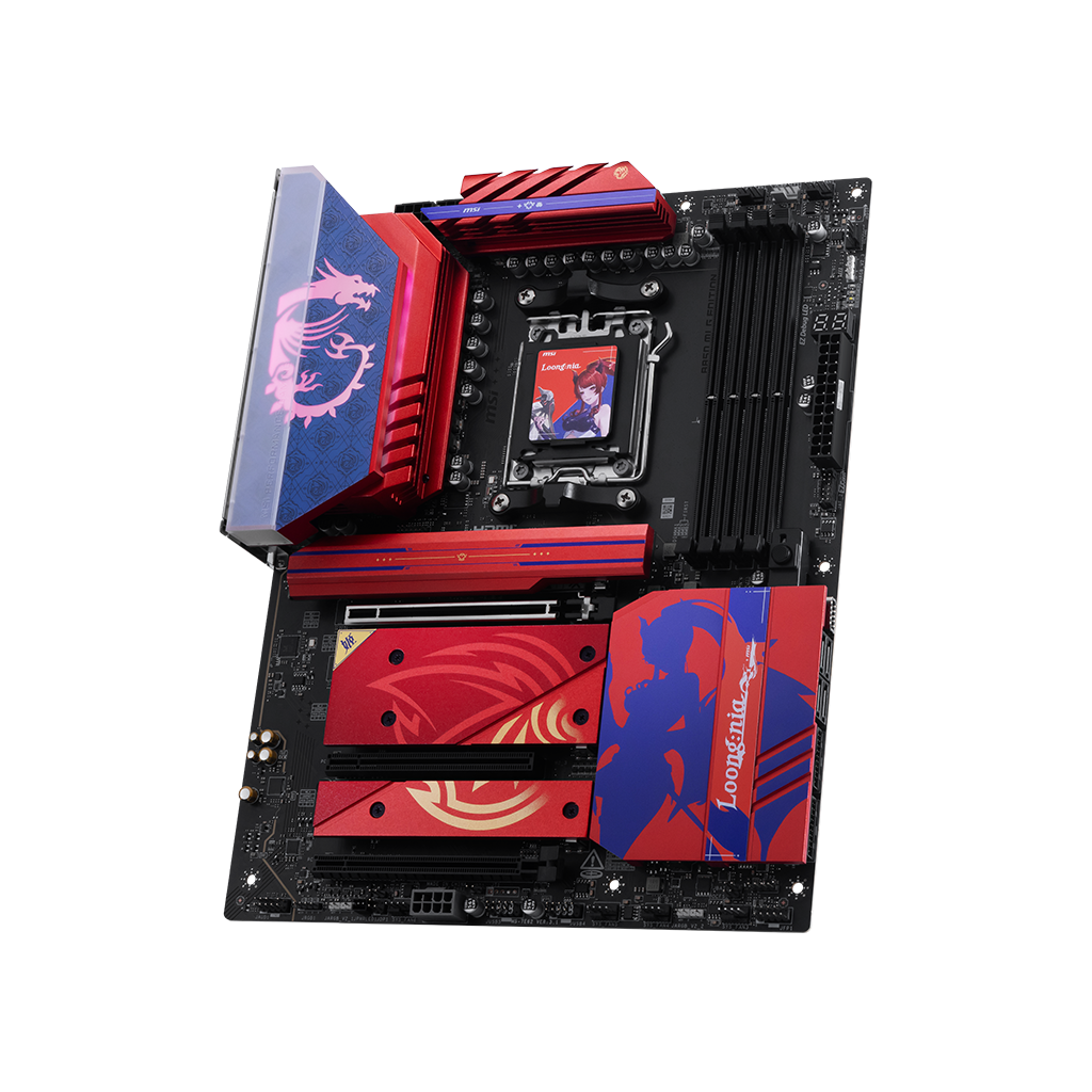MSI MSI B850 MLG EDTION Motherboard, ATX - Supports AMD Ryzen 9000/8000 / 7000 Processors, AM5-80A SPS VRM, DDR5 Memory Boost (8400+MT/s OC), PCIe 5.0 x16, M.2 Gen5, Wi-Fi 7, 5G LAN | 911-7E62-012 - thumbnail 3