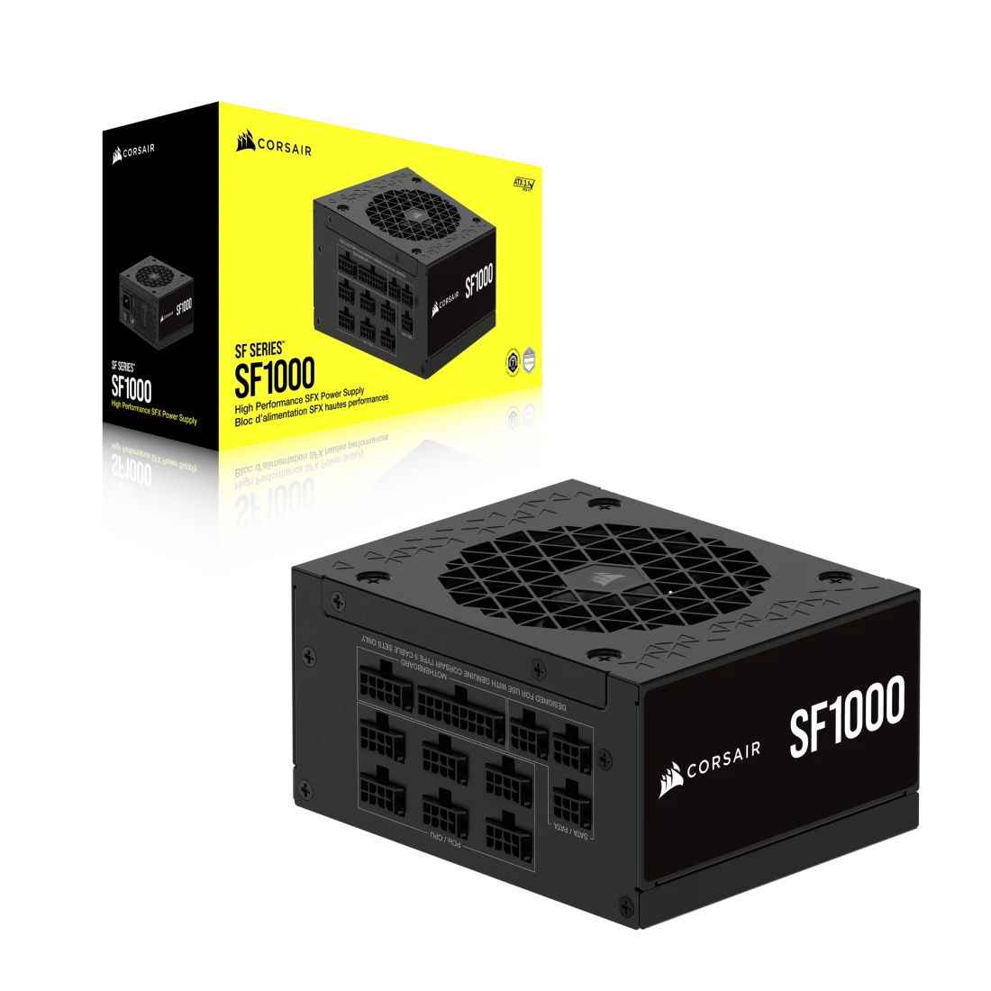 CORSAIR SF1000 80 PLUS Platinum SFX Power Supply, 1000W Fully Modular, ATX 3.1 & PCIe 5.1 Ready, Type-5 Cables, Black | CP-9020257-UK – Buy Online