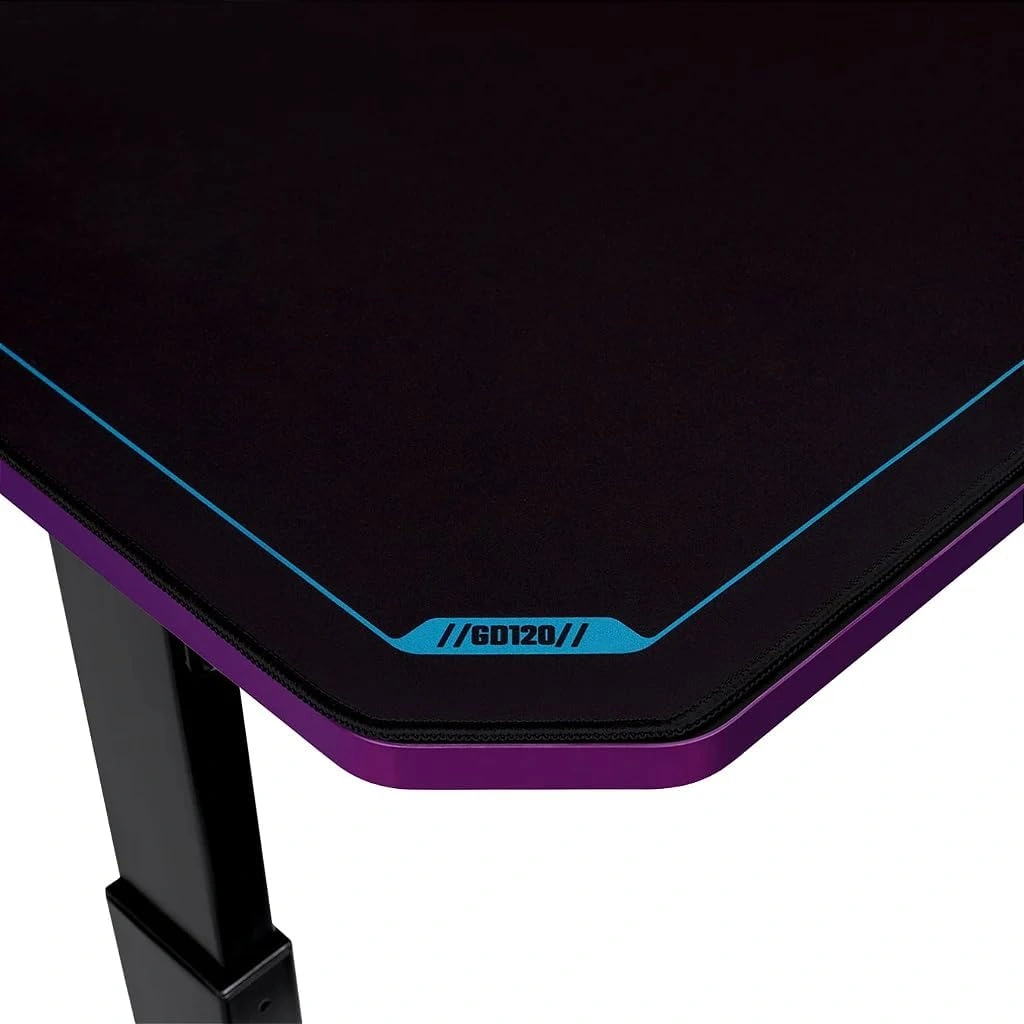 Cooler Master Cooler Master GD120 Gaming Desk, 120cm x 60cm, Black & Purple Theme, Full-Surface Mousepad, Cable Management Tray, Steel Frame | CMI-GD120-PRV1 - thumbnail 6