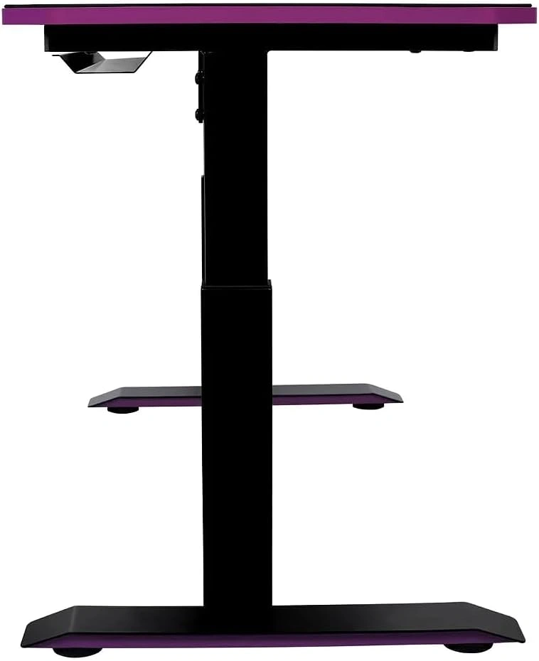 Cooler Master Cooler Master GD120 Gaming Desk, 120cm x 60cm, Black & Purple Theme, Full-Surface Mousepad, Cable Management Tray, Steel Frame | CMI-GD120-PRV1 - thumbnail 5
