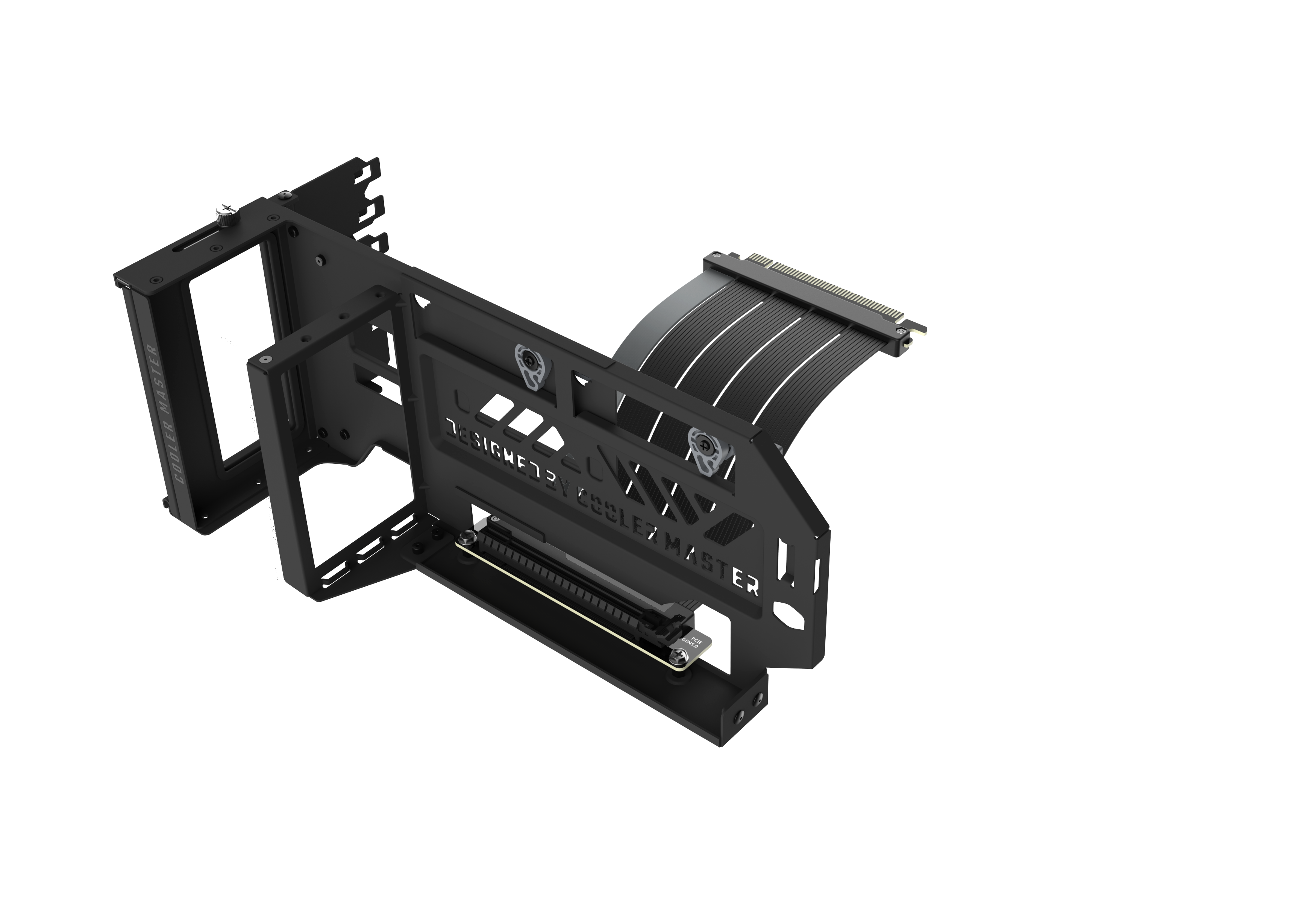 Cooler Master Cooler Master Vertical Graphics Card Holder Kit V3, PCIe 5.0 Riser Cable Included, Black, Tool-Less Adjustment, ATX & mATX Support, black | MCA-U000C-KFVK03 - thumbnail 2
