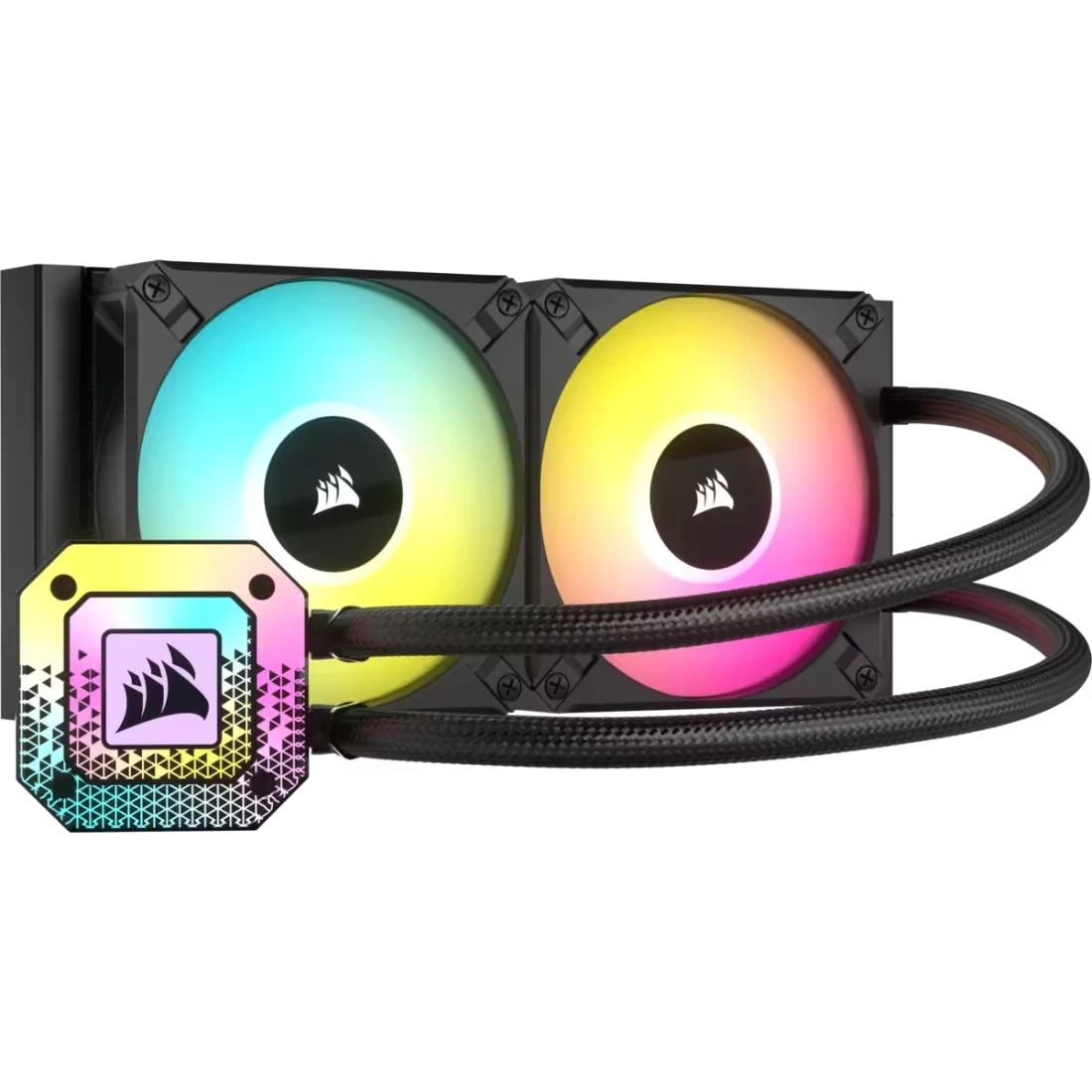 Corsair iCUE H100i Elite Capellix XT Liquid CPU Cooler, 240mm Radiator, Dual AF120 RGB Elite PWM Fans, Ultra-Bright Capellix LEDs, Black | CW-9060068-WW – Buy Online