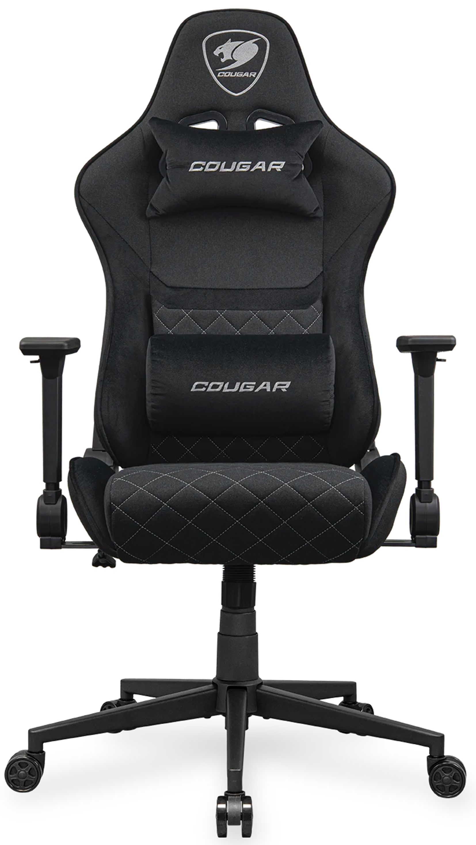 Cougar Armor One V2 Black F Gaming Chair, Full Steel Frame, High-Density Foam, 180° Reclining, 2D Adjustable Armrests | CGR-A2F-BLB image