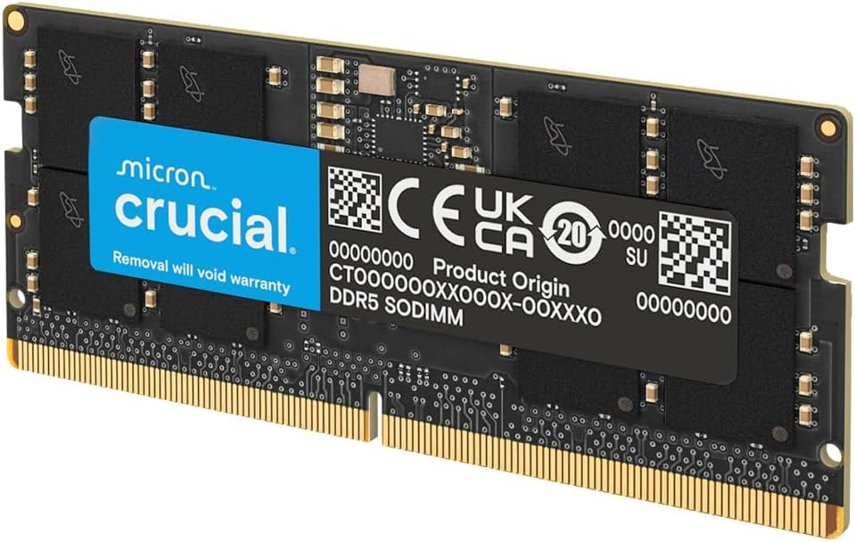 Crucial 64GB DDR5 5600MHz Laptop Memory, CL46, 1.1V, SO-DIMM RAM Module | CT64G56C46S5 thumbnail 2