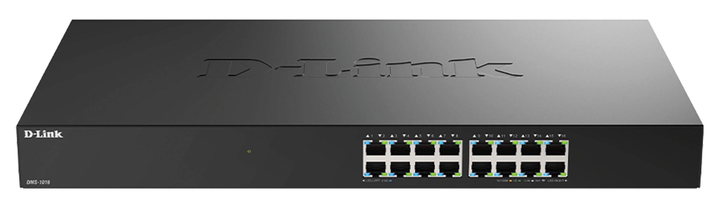 D-Link DMS-1016 16-Port Multi-Gigabit Unmanaged Switch, 2.5Gbps, Fanless Silent Design | DMS-1016 – Buy Online
