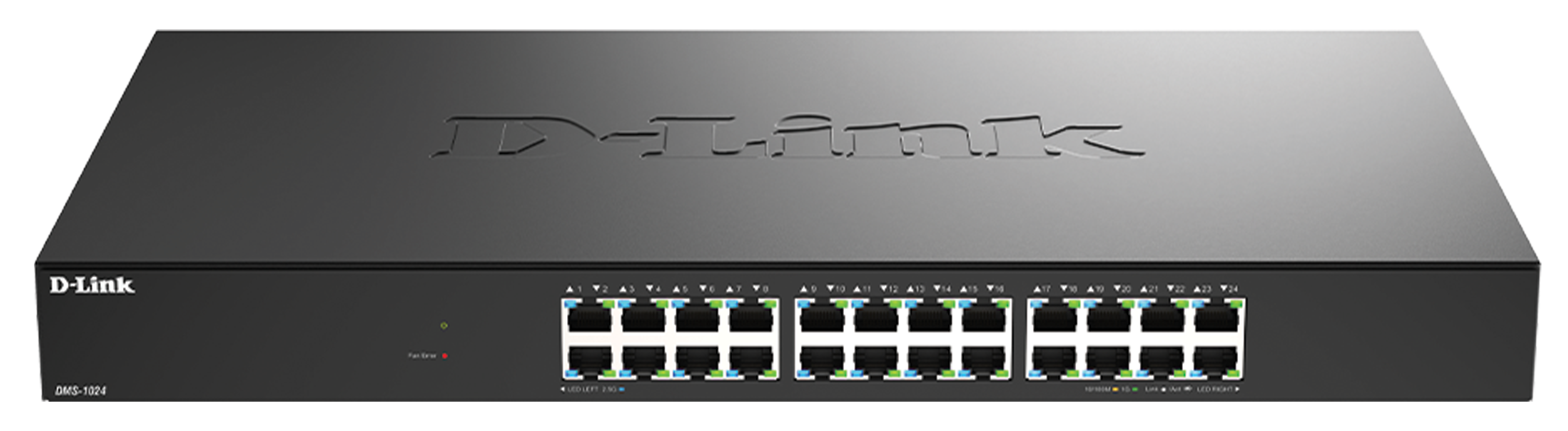 D-Link DMS-1024 24-Port Multi-Gigabit Unmanaged Switch, 2.5Gbps, Fanless Silent Design | DMS-1024 – Buy Online