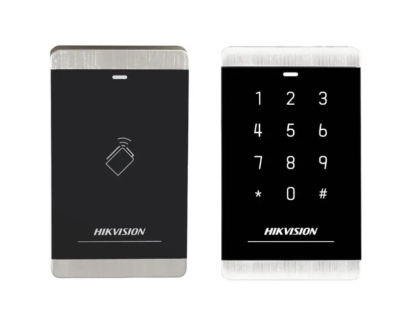 Hikvision DS-K1103MK Mifare Card Reader, 13.56MHz RFID with 12-Key Touch Keypad, IP64 Weatherproof, Wiegand Support| DS-K1103MK – Buy Online