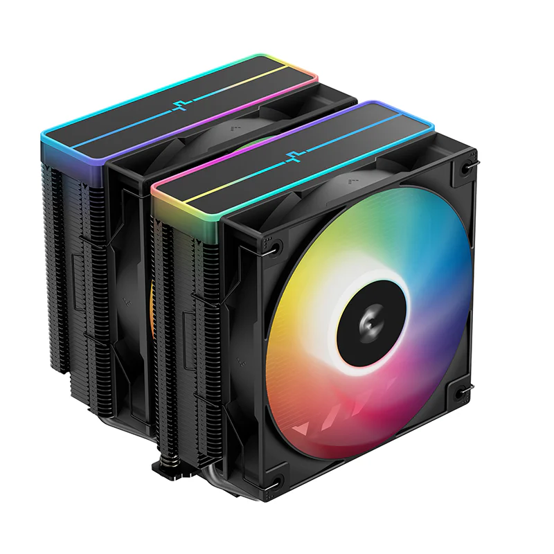 DEEPCOOL DeepCool AG620 BK ARGB V2 Black  Dual-Tower CPU Air Cooler, 6 Heatpipes, Dual 120mm ARGB Fans | R-AG620-BKAMMN-GJD-2 - product view 1 of 6