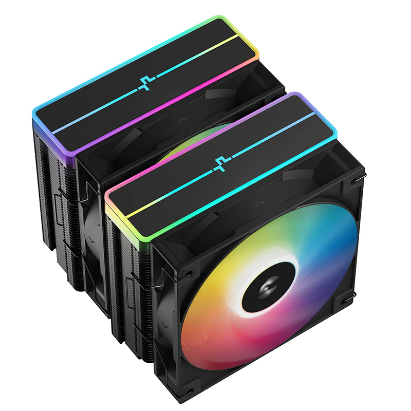 DEEPCOOL DeepCool AG620 BK ARGB V2 Black  Dual-Tower CPU Air Cooler, 6 Heatpipes, Dual 120mm ARGB Fans | R-AG620-BKAMMN-GJD-2 - thumbnail 3