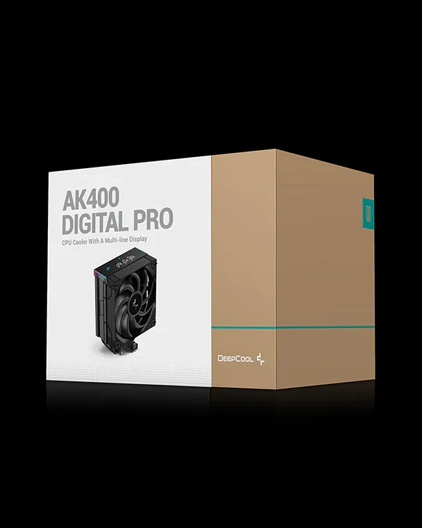 DeepCool AK400 Digital Pro CPU Air Cooler with Multi-Line Status Display, Black | R-AK400-BKAPMN-G thumbnail 5
