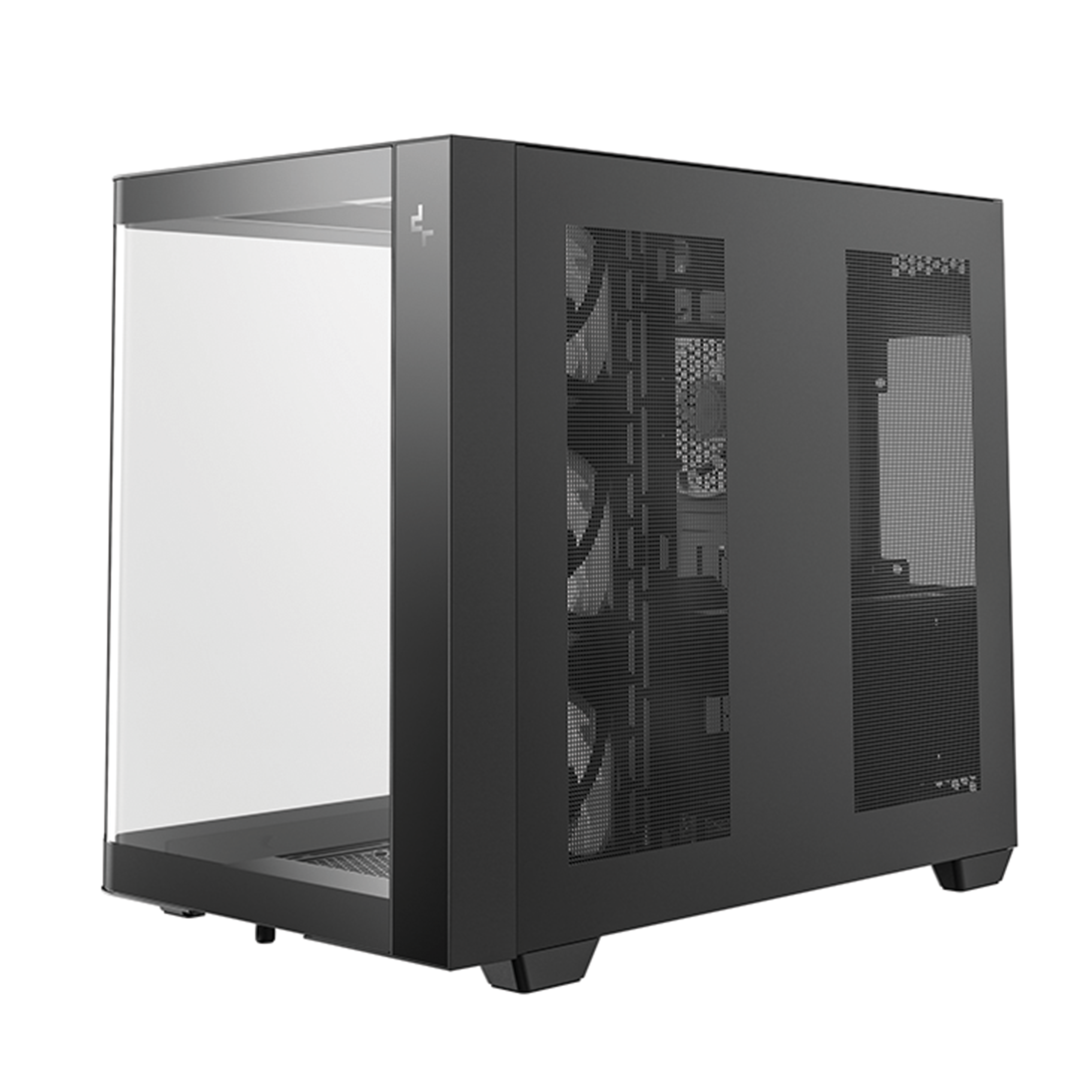 DeepCool CG530U 4F Black, Panoramic Curved Glass Dual-Chamber ATX Case, 4x ARGB Fans Included | R-CG530U-BKAGA4-G thumbnail 5