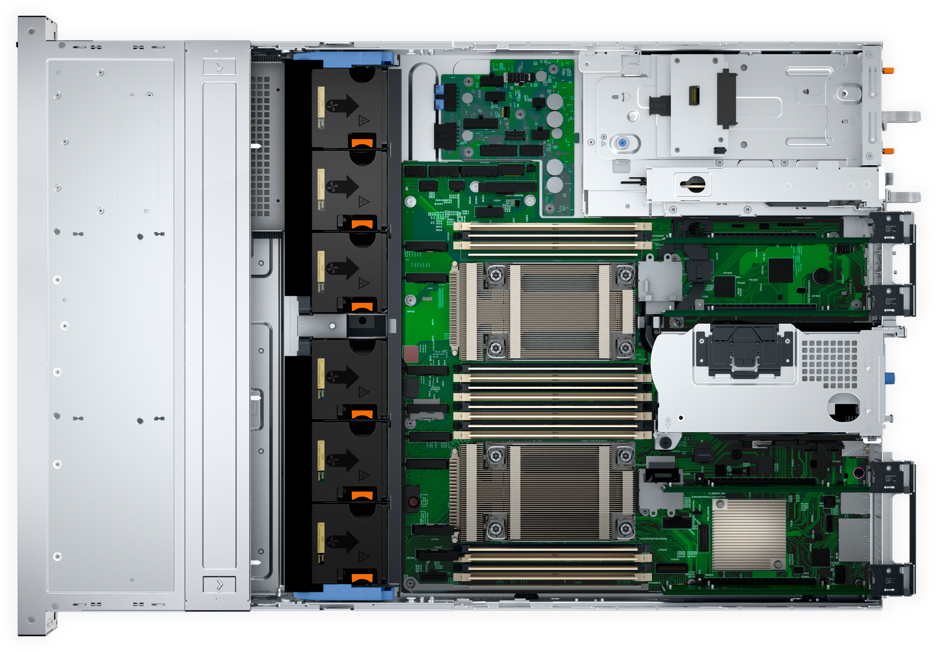 Dell PowerEdge R760xs 2U Rack Server, Intel Xeon Silver 4410Y (12C/24T), 64GB DDR5 RAM, 5x 1.92TB Kingston DC600M Enterprise Mixed-Use SSDs, PERC H755, iDRAC9 Enterprise, 10GbE Networking, 700W Titanium Redundant PSU thumbnail 4