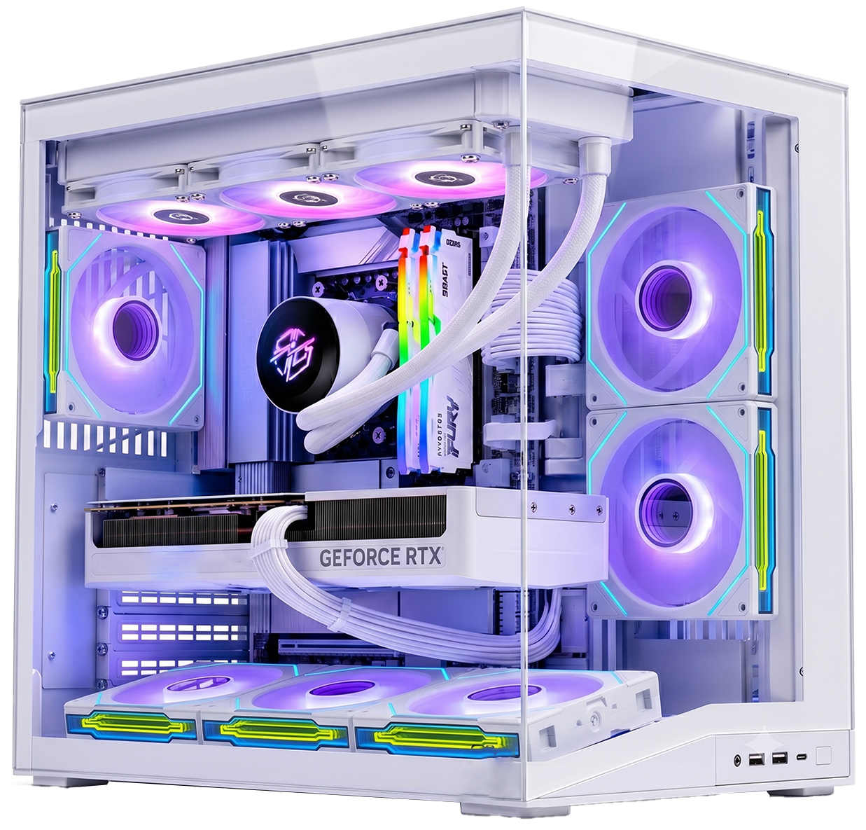 White Gaming PC – Ryzen 9 9950X3D & RTX 5080 16GB