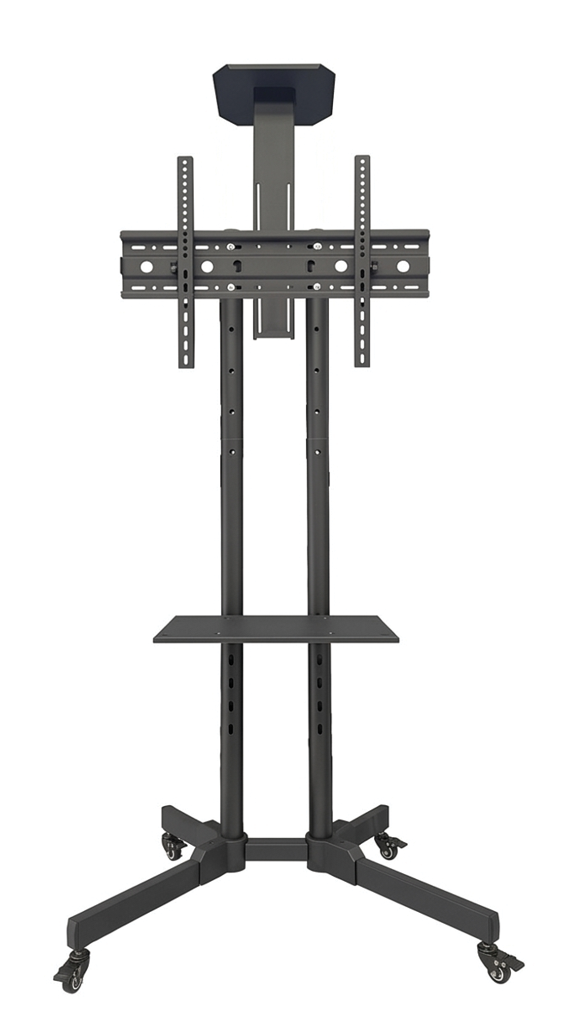 FeleX Mobile TV Trolley Stand, Heavy-Duty Rolling Television Cart, Only Supports 32 to 75 Inch TV, 600x400mm Max VESA, 45kg Weight Capacity, 15-Degree Tilt Adjust | FL-G552TR – Buy Online