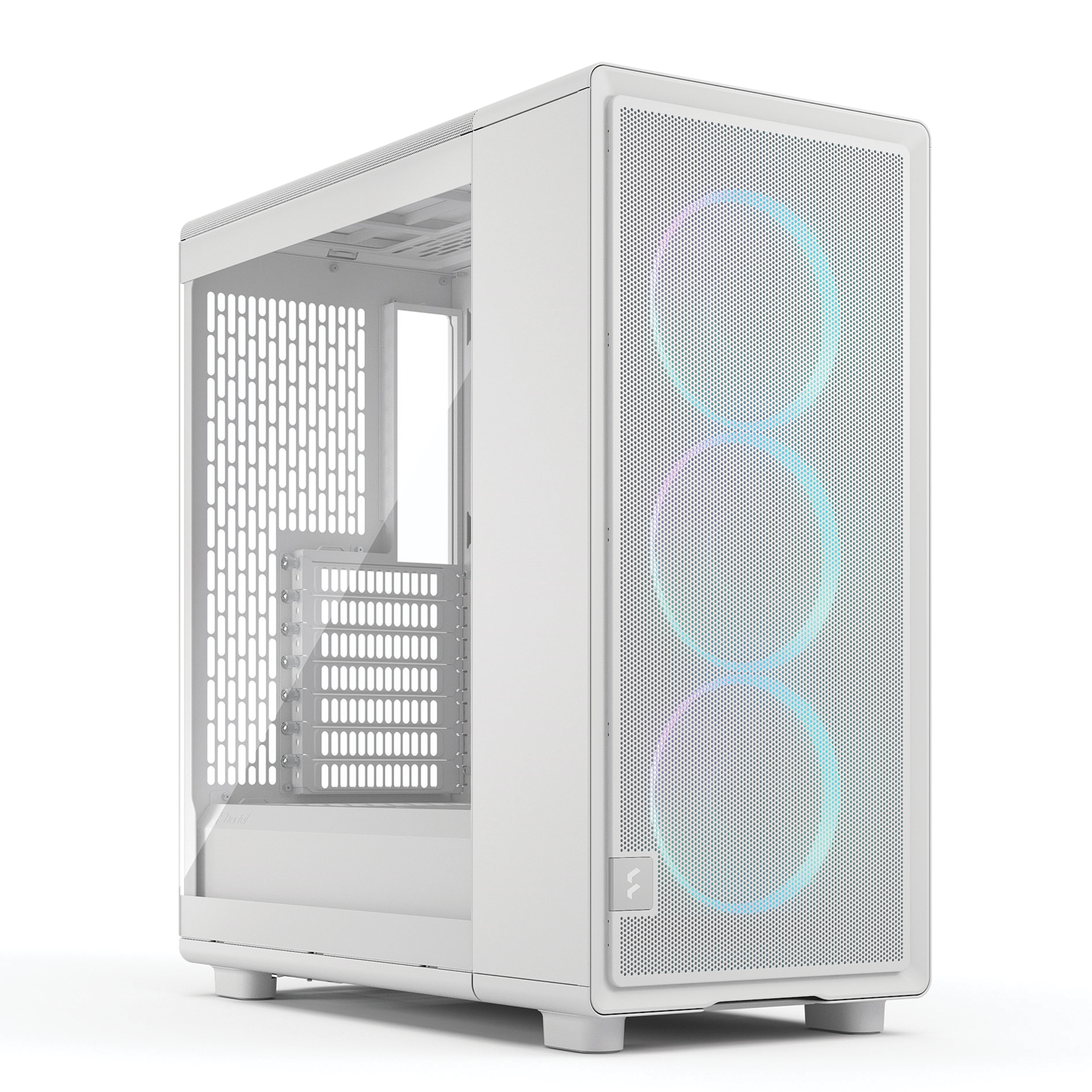 Fractal Design Epoch White TG RGB Clear Tint ATX Mid-Tower Case, High-Airflow Mesh, 3x Momentum 12 RGB Fans, USB-C 20Gbps, White | FD-C-EPO1A-05 – Buy Online
