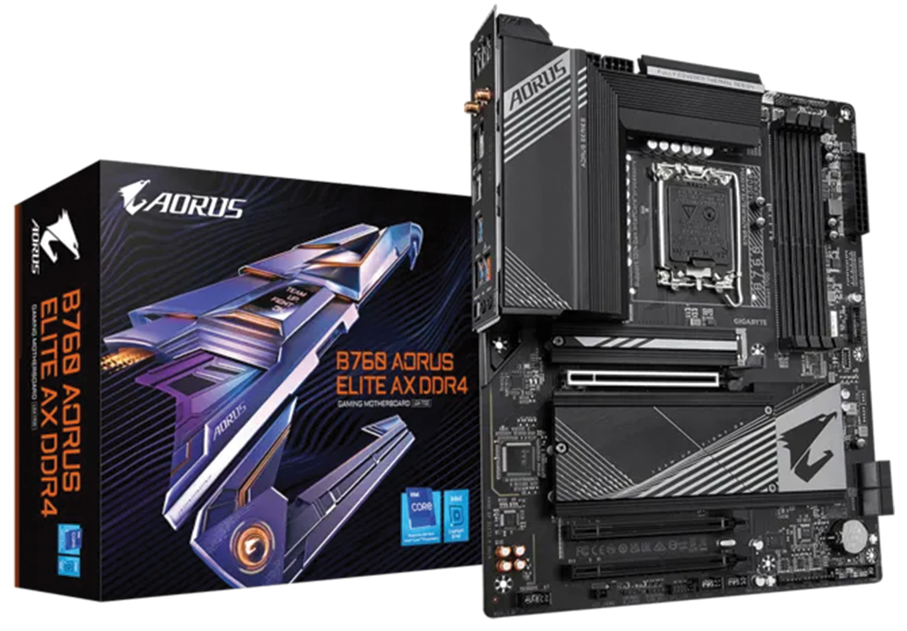 GIGABYTE B760 AORUS ELITE AX DDR4 Intel LGA1700 ATX Motherboard, DDR4, PCIe 4.0, Wi-Fi 6E, 2.5GbE LAN | B760 A ELITE AX DDR4 – Buy Online