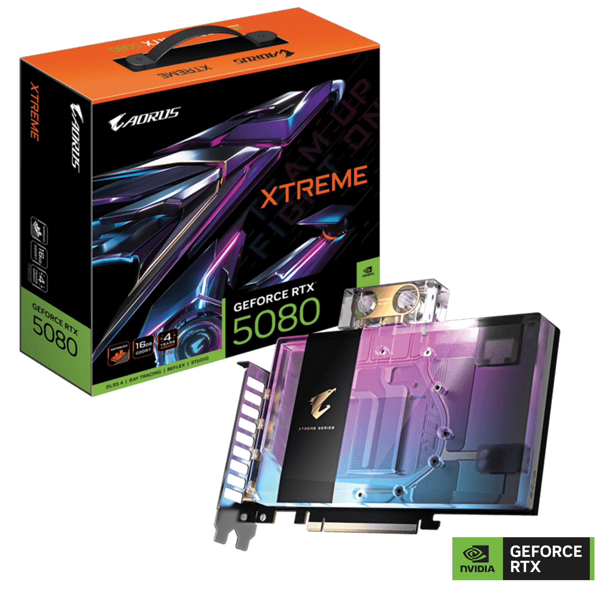 Gigabyte AORUS NVIDIA GeForce RTX 5080 XTREME WATERFORCE WB 16G Graphics Card, 16GB GDDR7, 10752 CUDA Cores, 30 Gbps 256 bit, 2805 MHz Core Clock, Patented Leak Detection | GV-N5080AORUSX WB-16GD – Buy Online