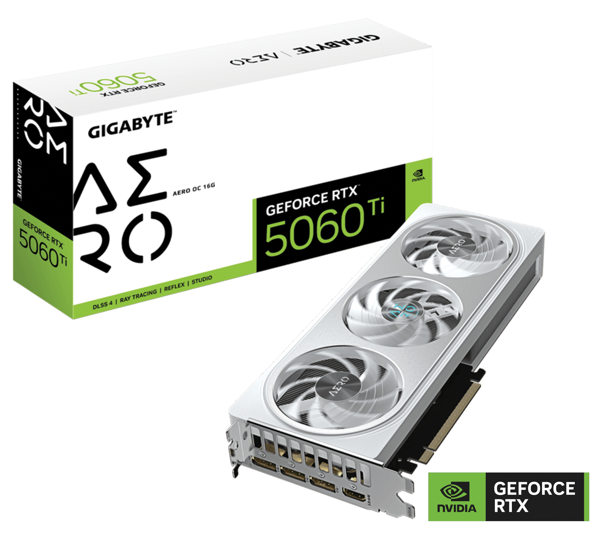 Gigabyte GeForce RTX 5060 Ti AERO OC 16G Graphics card, 16 GB GDDR7, 128 bit 28 Gbps, PCI-E 5.0, 2647 MHz Core Clock, NVIDIA Blackwell architecture and DLSS 4 | GV-N506TAERO OC-16GD – Buy Online