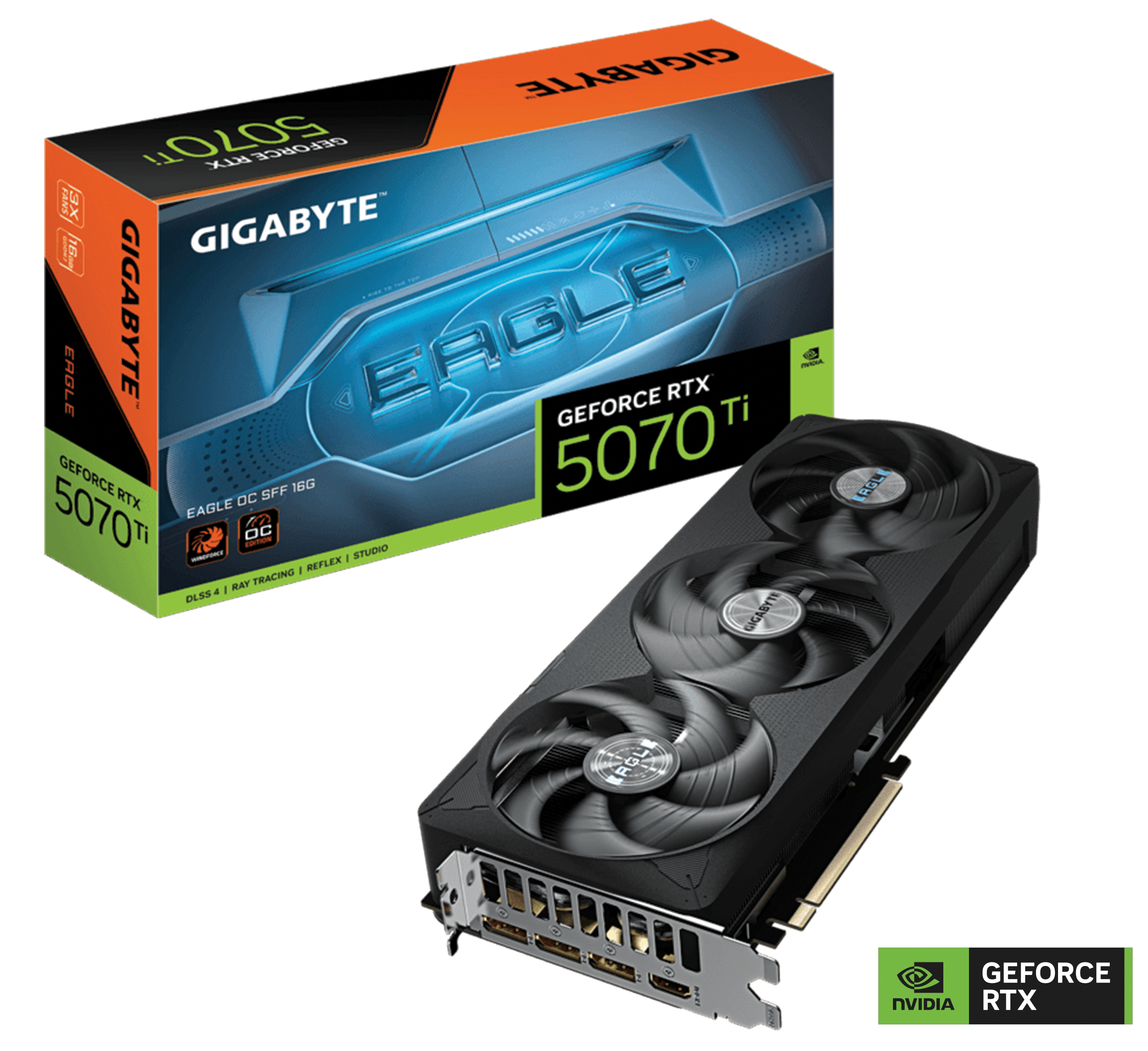 Gigabyte GeForce RTX 5070 Ti EAGLE OC SFF Graphics Card, 16G GDDR7, 256bit memory interface | GV-N507TEAGLE OC-16GD – Buy Online