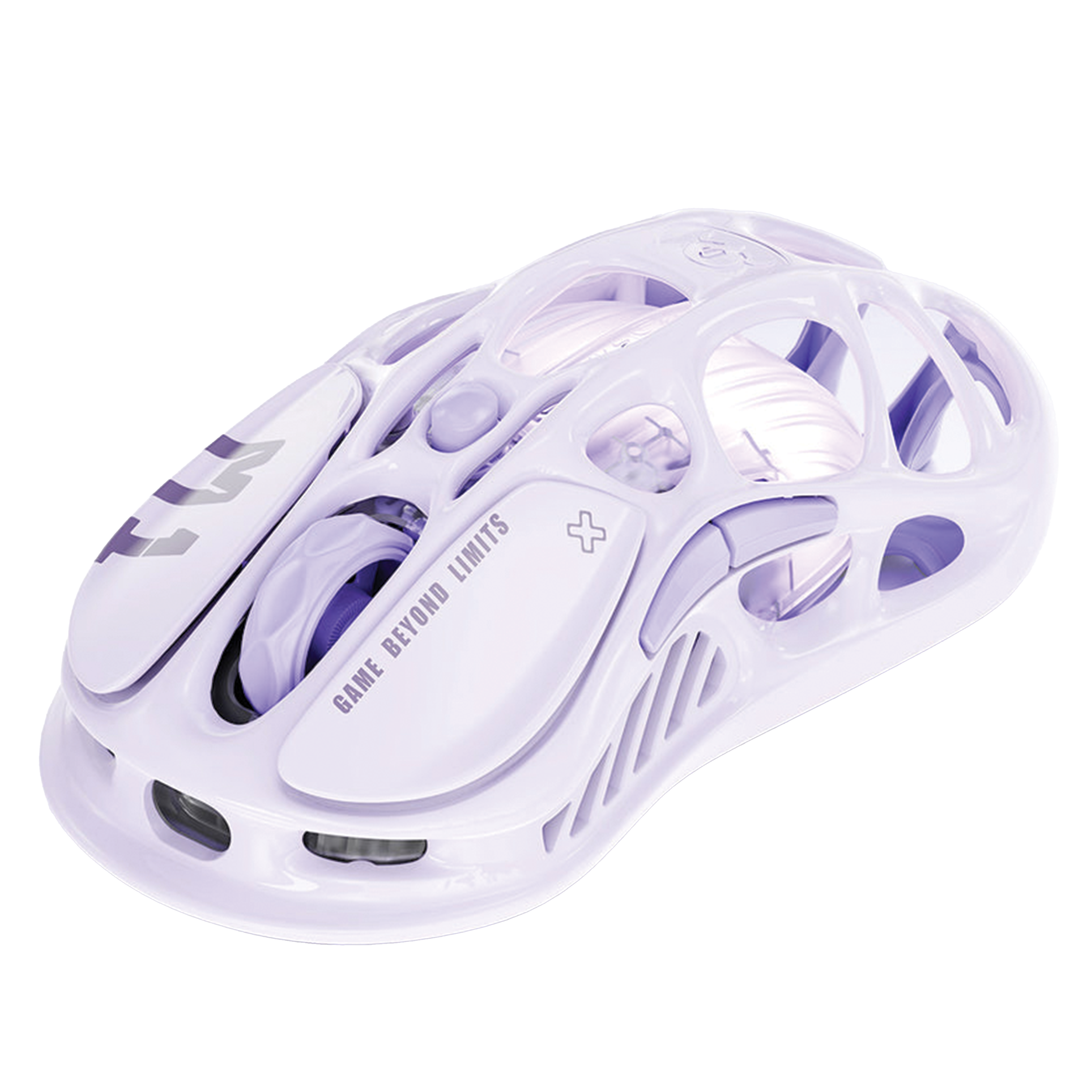 GravaStar Mercury M1 Pro Wireless Gaming Mouse, Magnesium Alloy Skeletal Frame, 26K DPI PAW3395, 4K Hz Support, Tri-mode, Lavender Purple | M1 Pro image